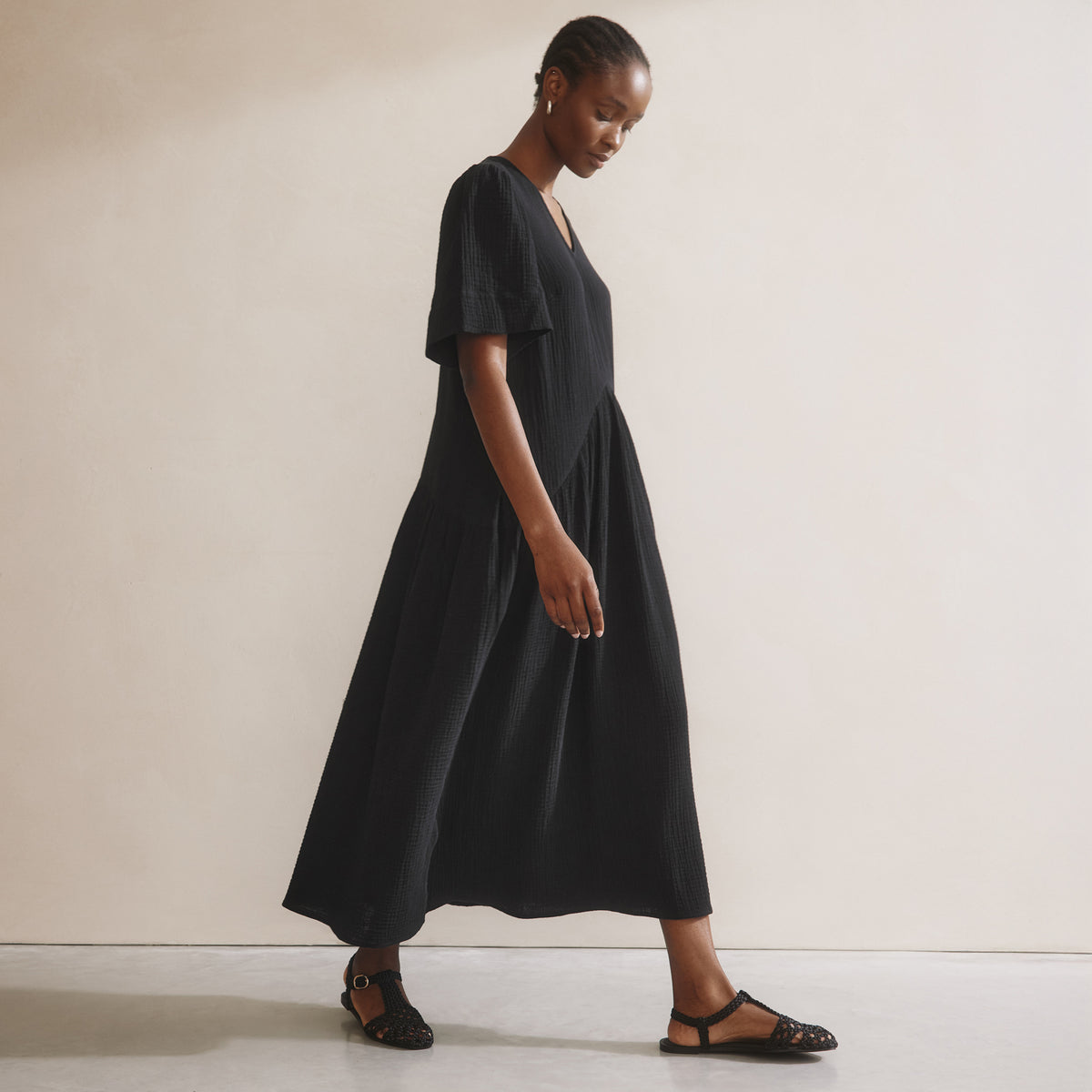 Cheesecloth Volume Dress