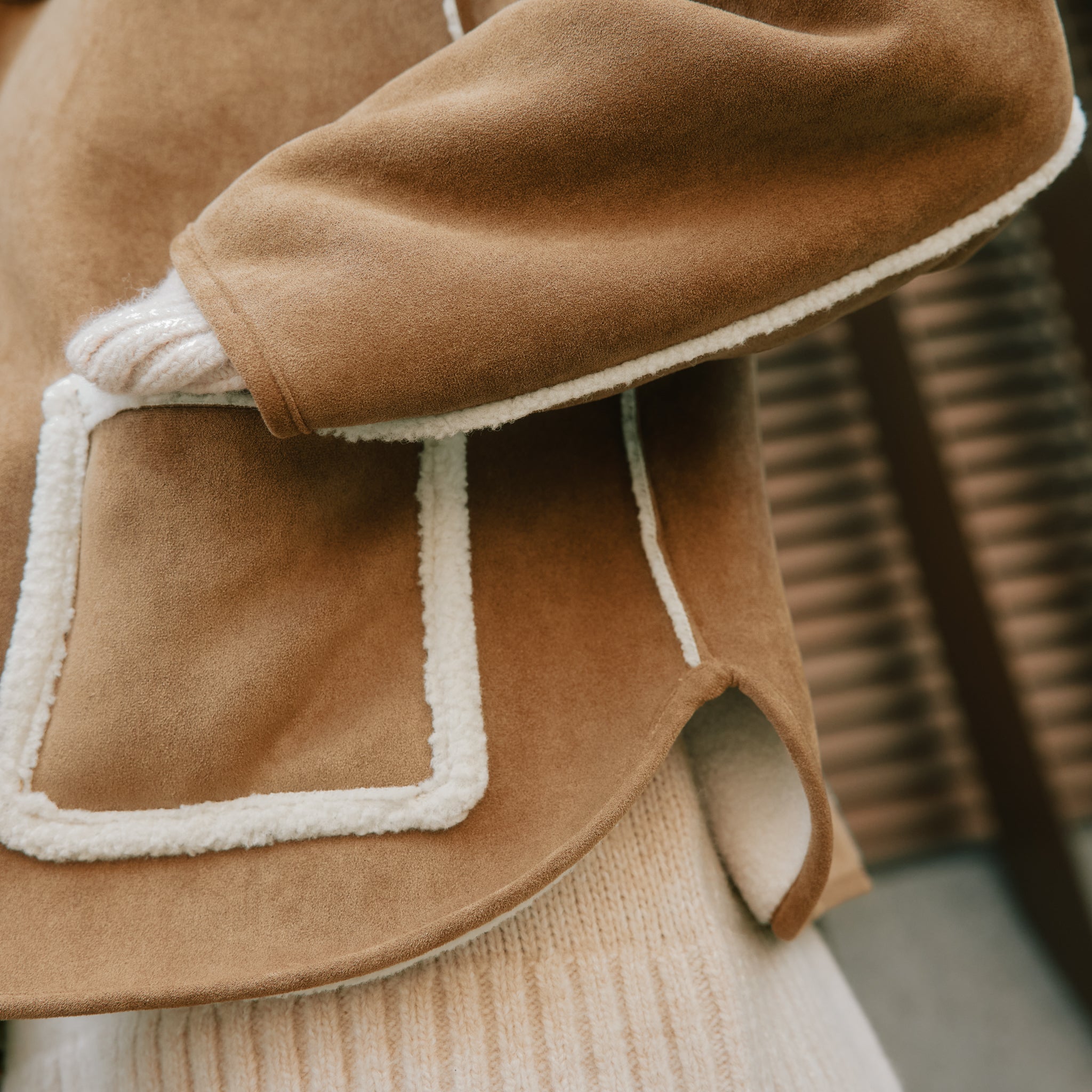 Faux Sheepskin Jacket