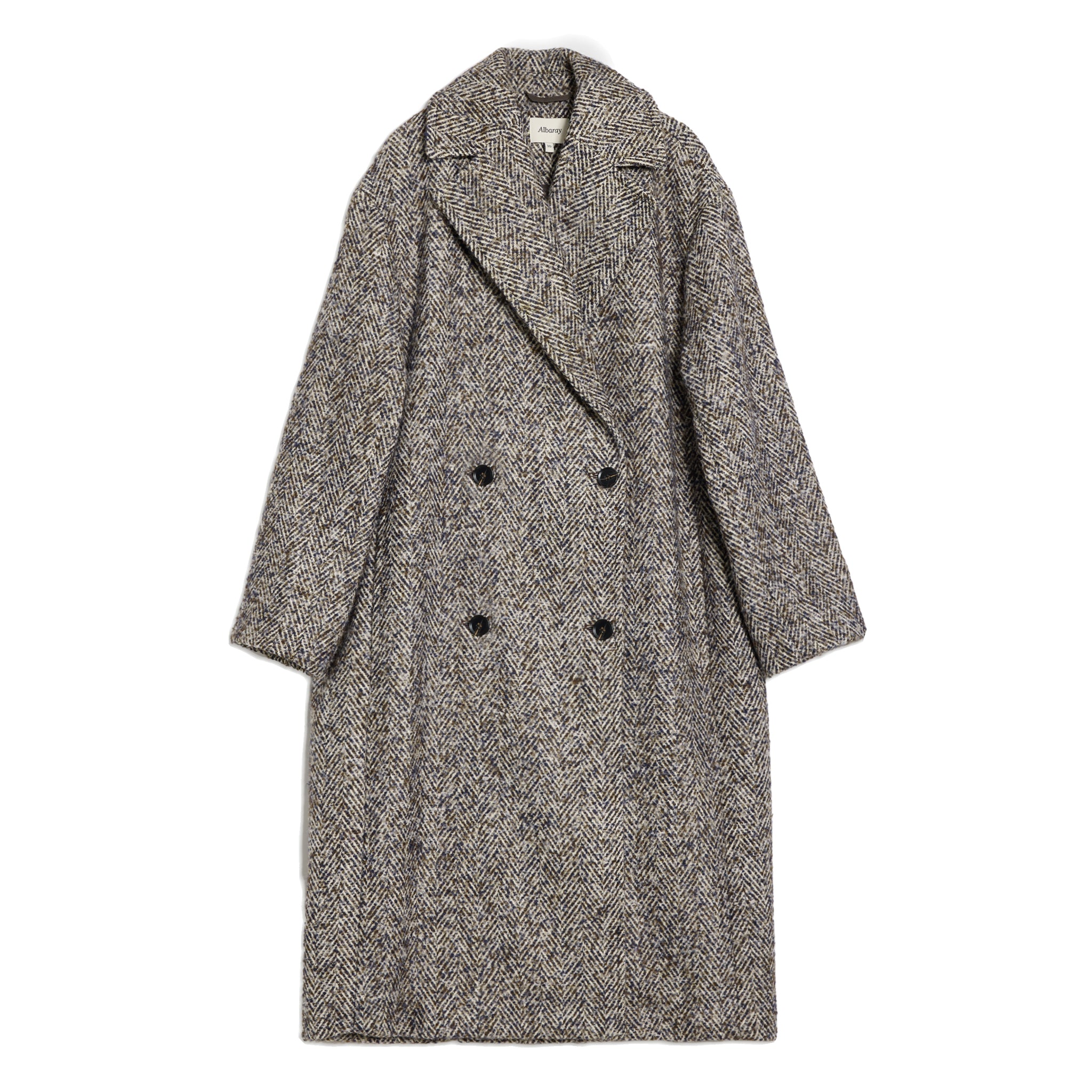 Herringbone Tweed Coat
