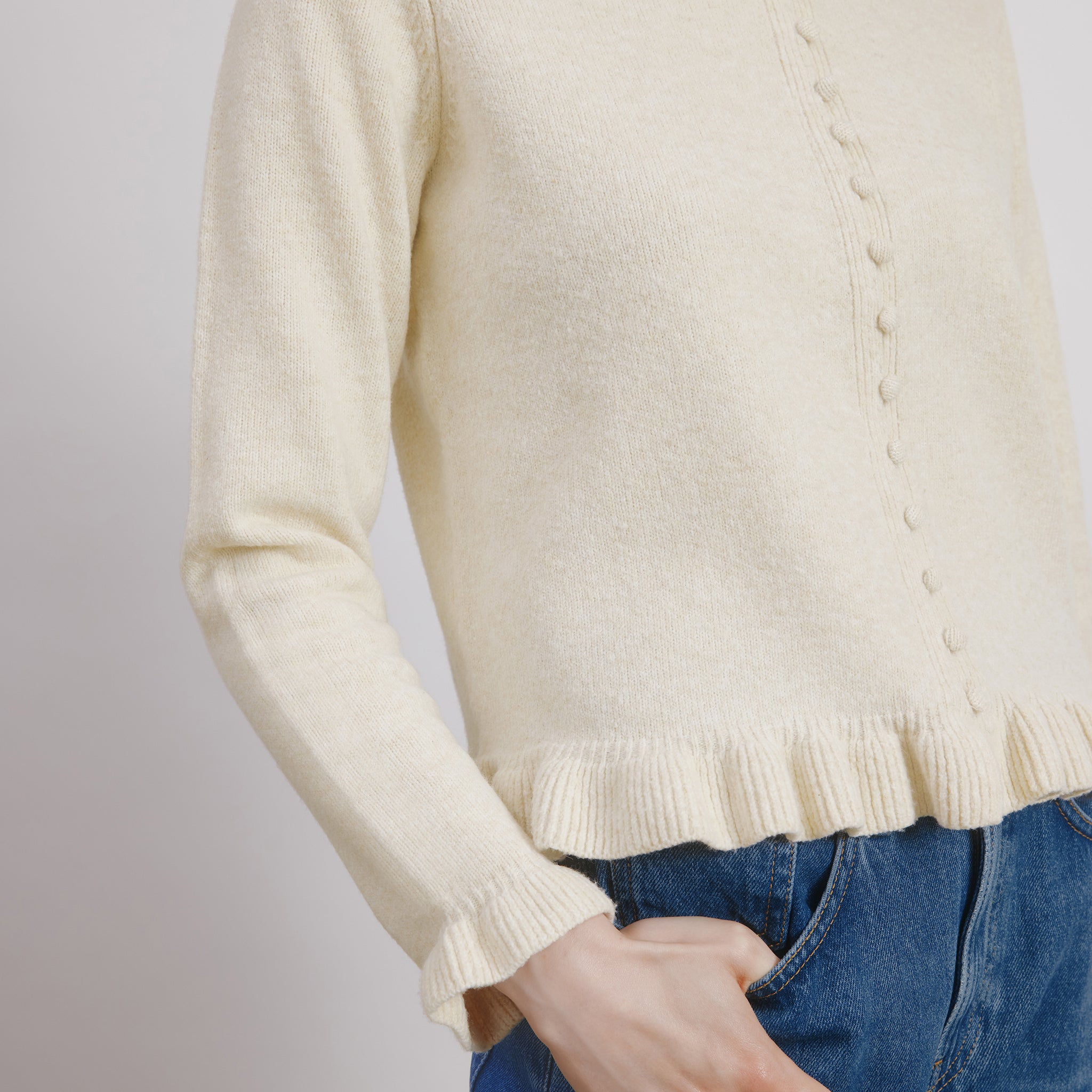 Frill Multi Button Cardigan