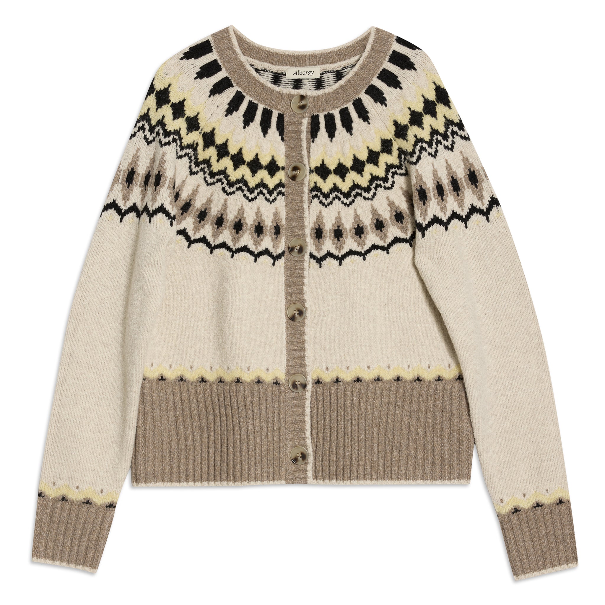 Fair Isle Yoke Cardigan