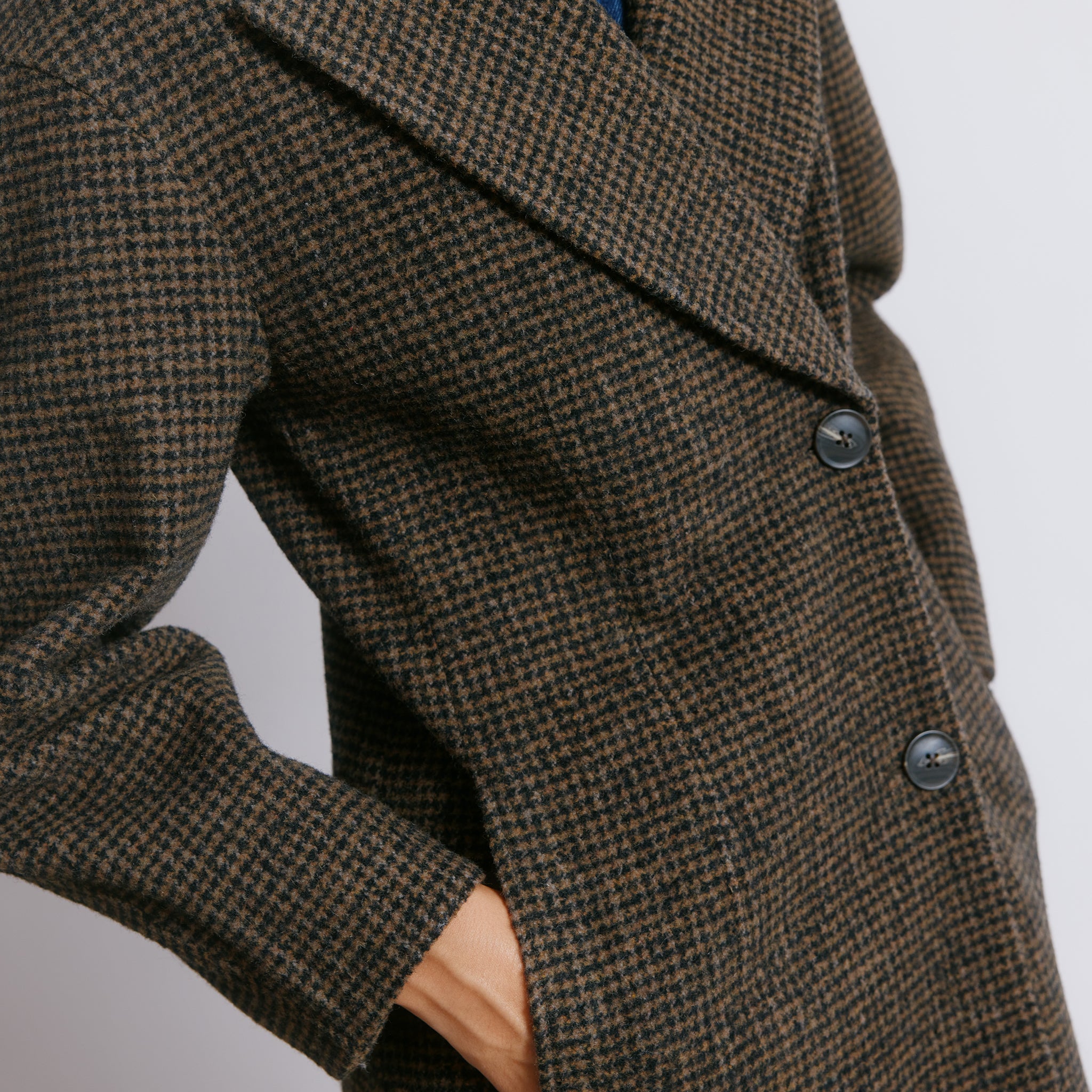 Tweed Cocoon Sleeve Coat | Sustainable Womenswear | Albaray