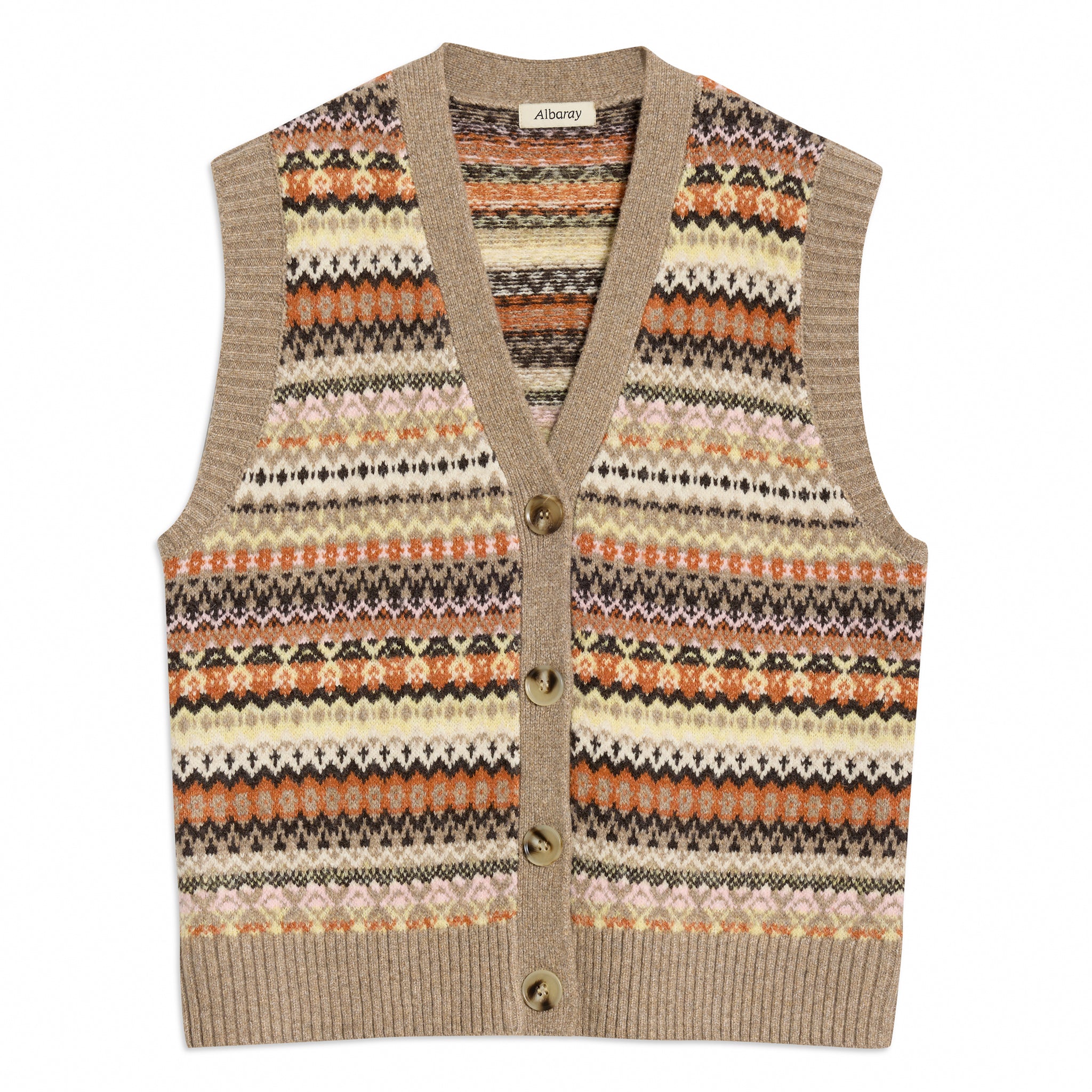 Neutral Fair Isle Tank