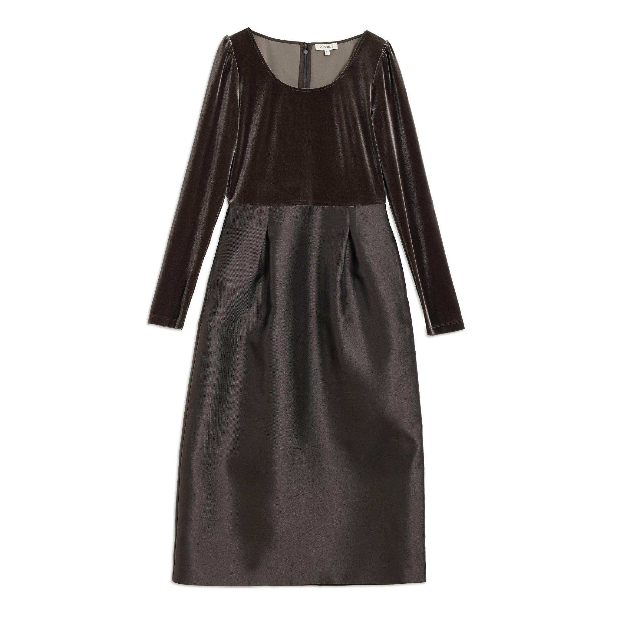 Velvet & Taffeta Tulip Dress