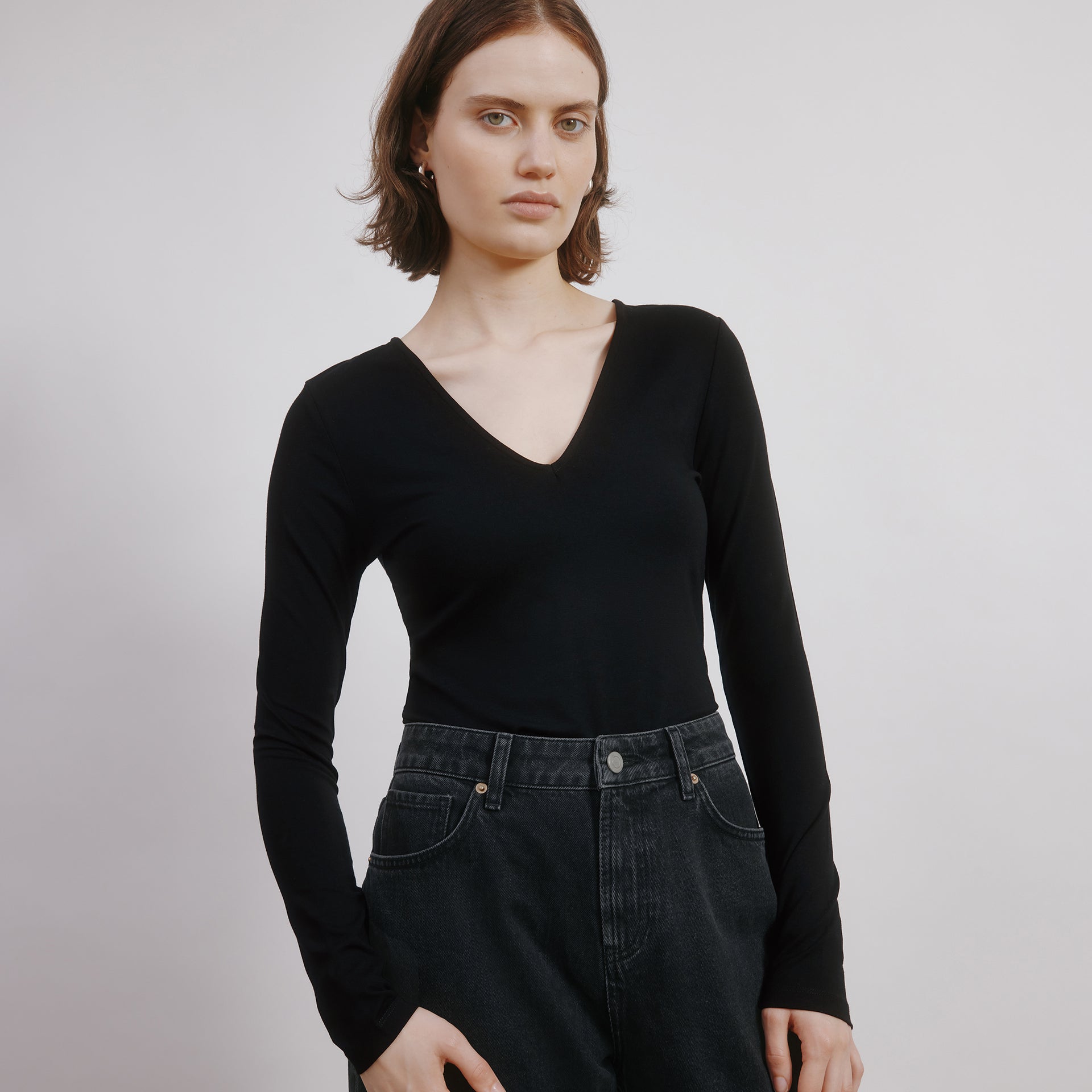 Deep V Neck Top