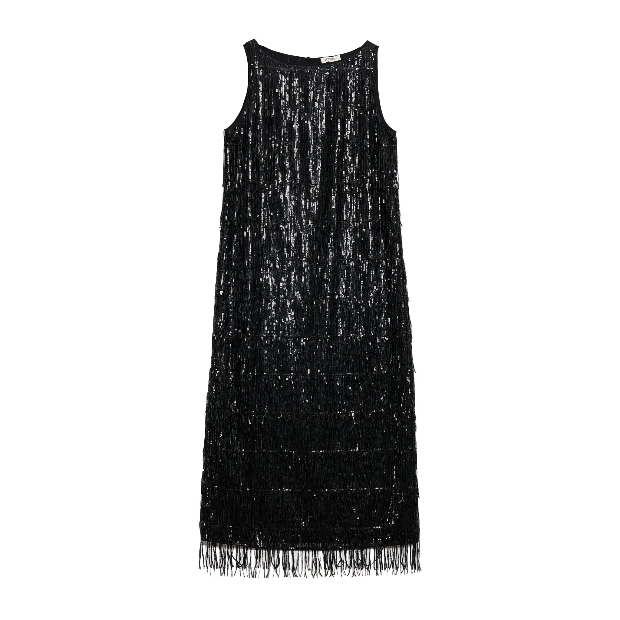 Sequin Fringe Column Dress