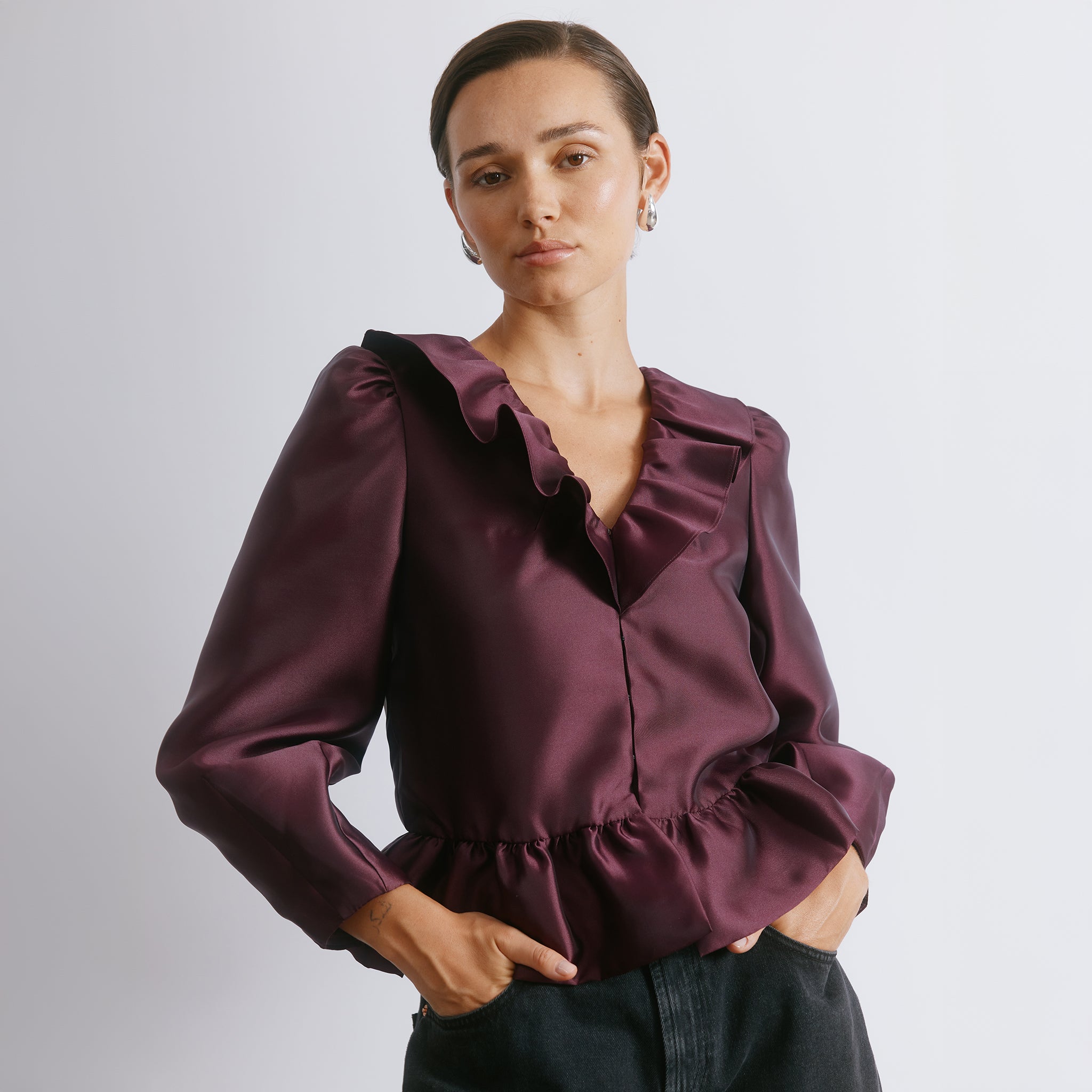 Multiway Taffeta Blouse MAISON SPECIAL（メゾンスペシャル）の