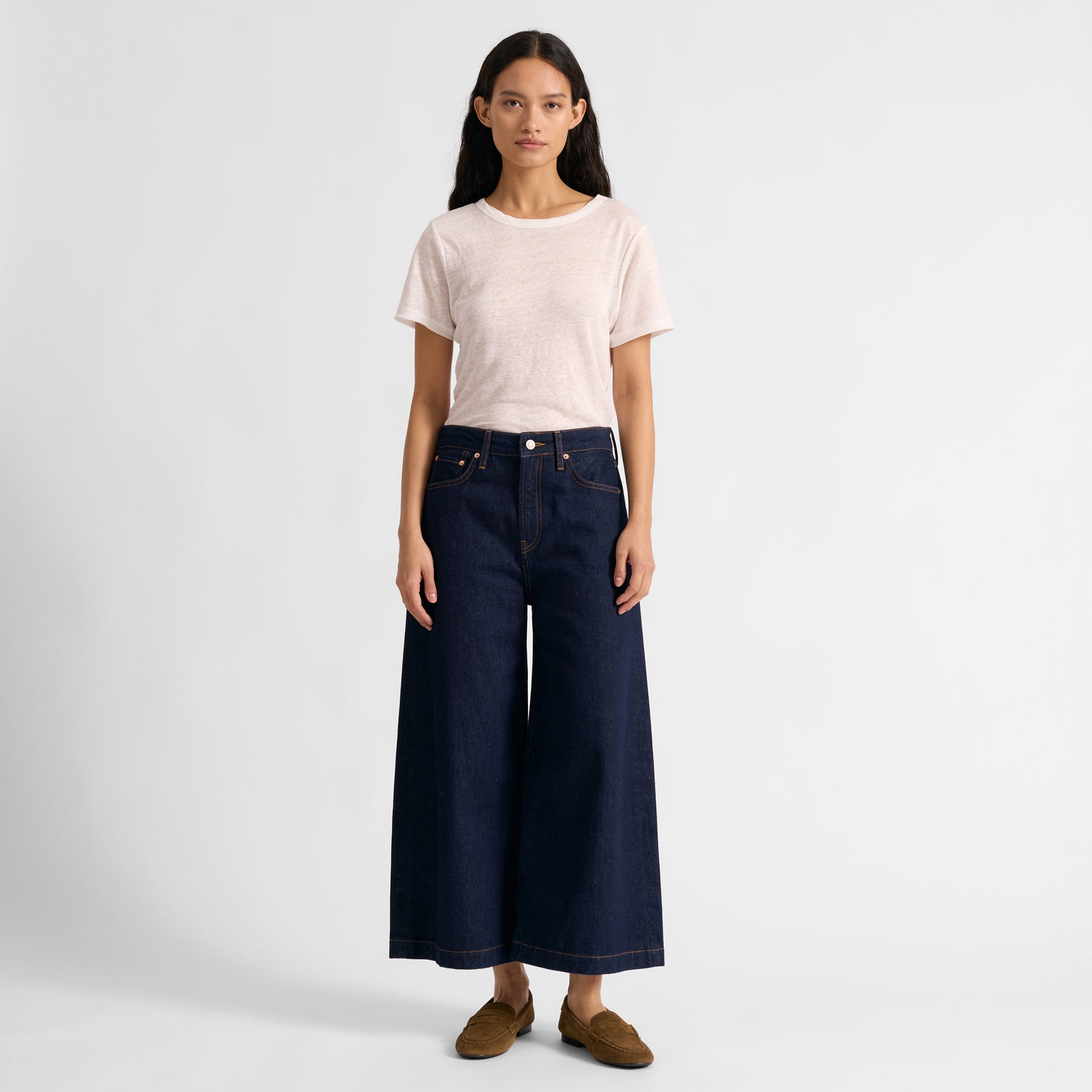 Dark Wash Denim Culottes