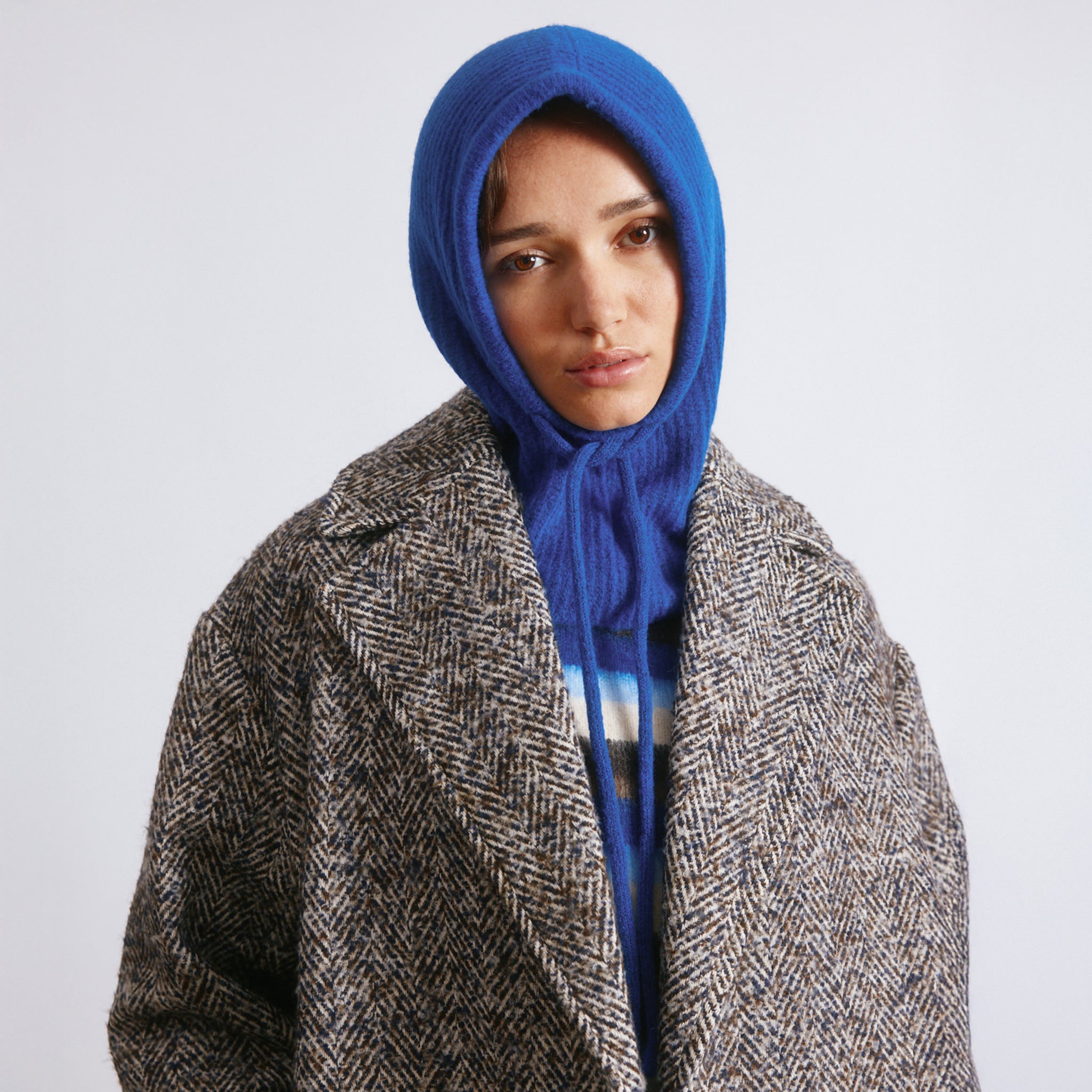 Blue Knitted Snood | Sustainable Womenswear | Albaray