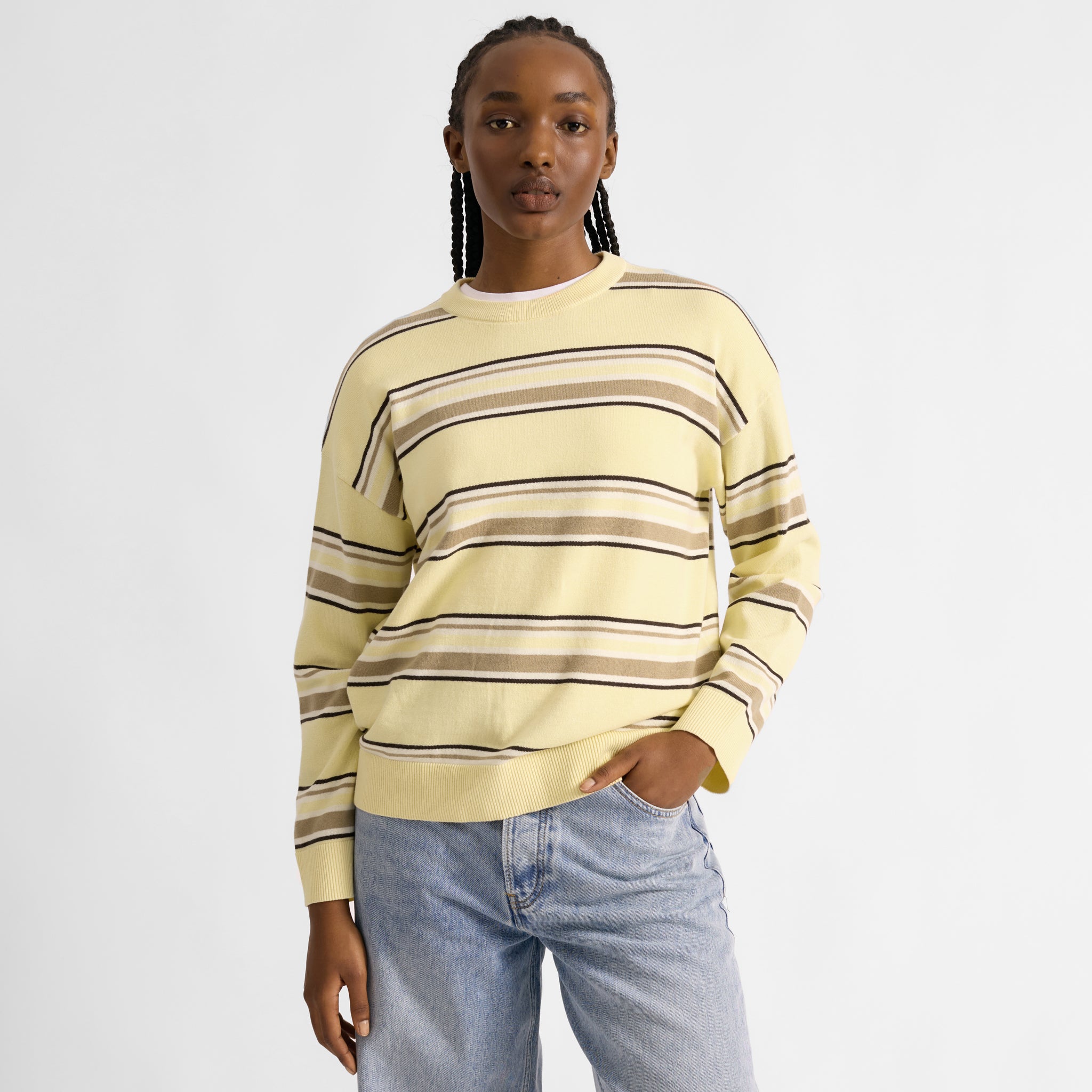 Lemon Stripe Cotton Jumper