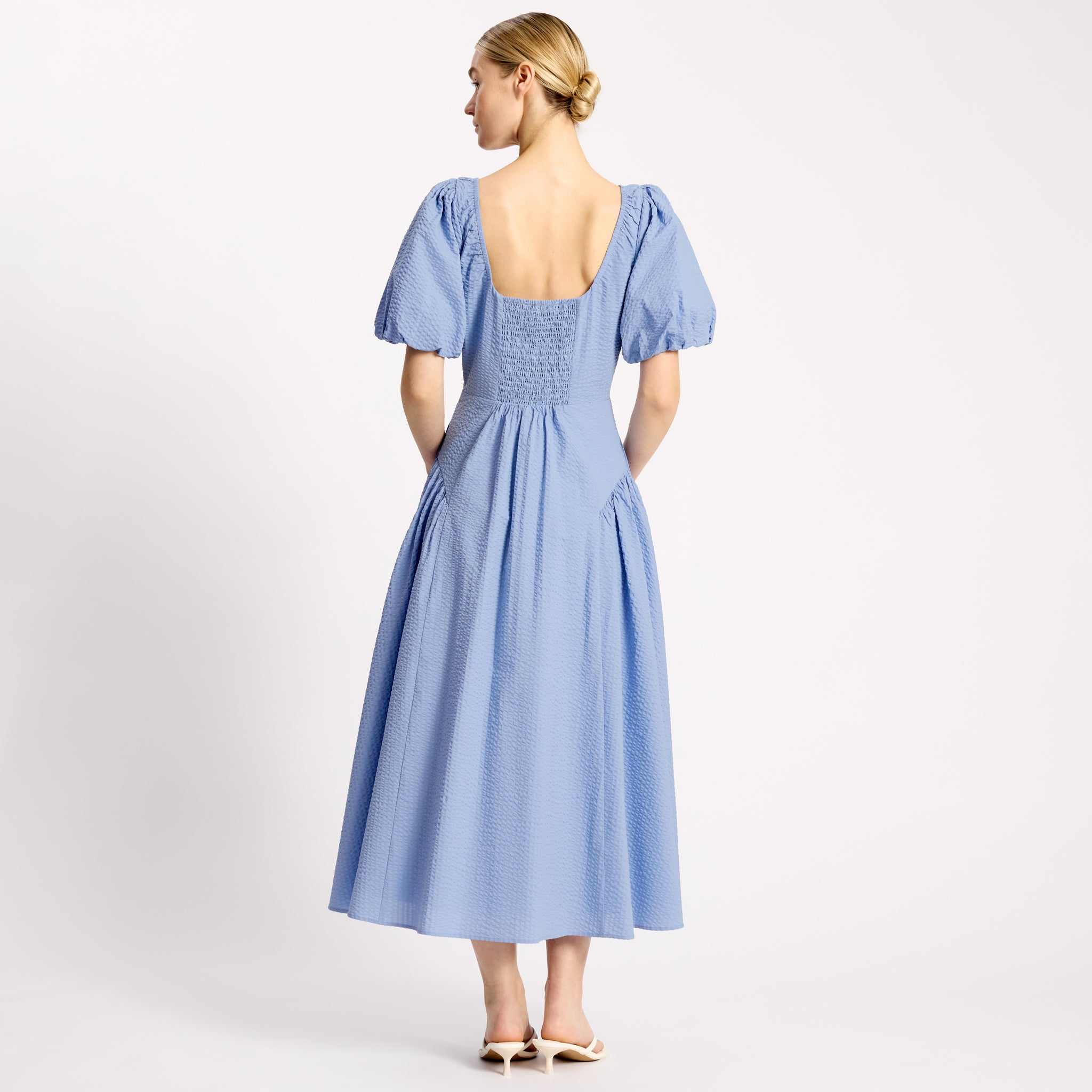 Seersucker Self Stripe Dress