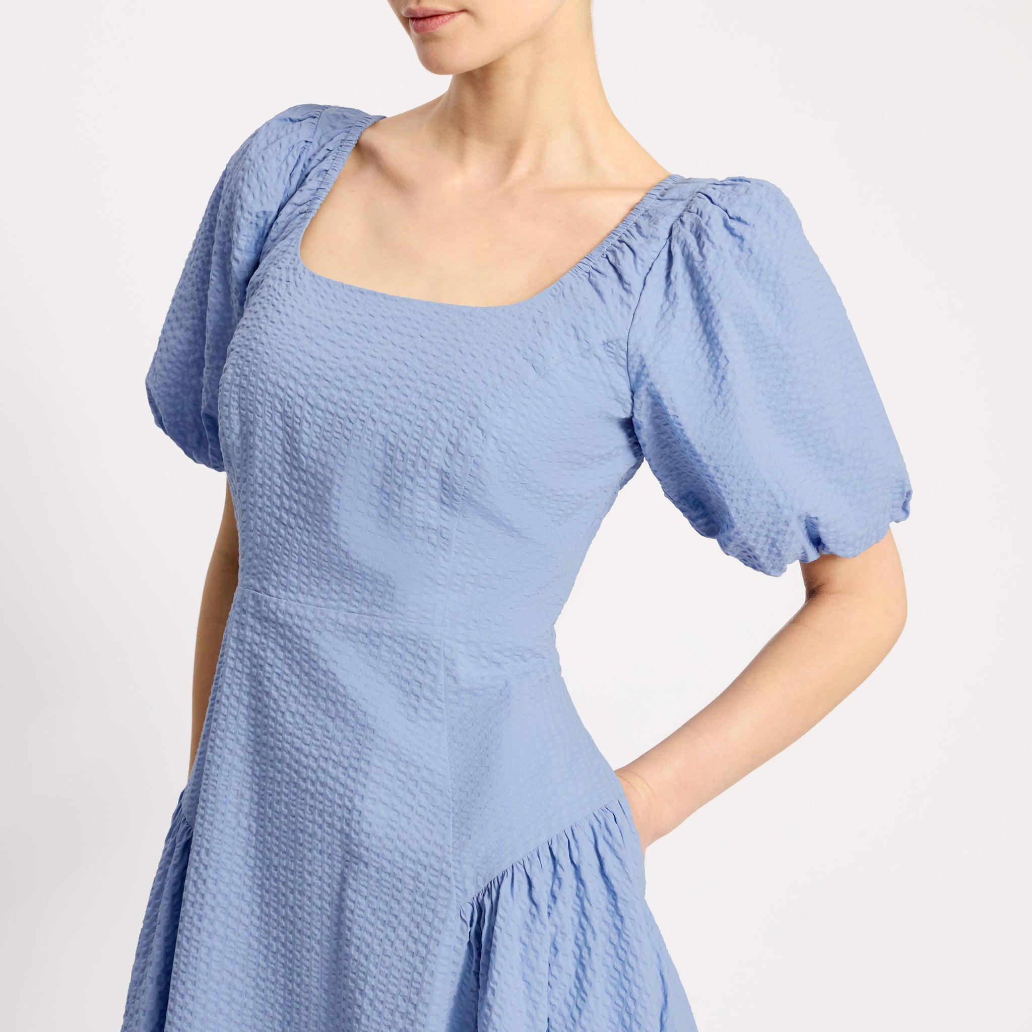 Seersucker Self Stripe Dress