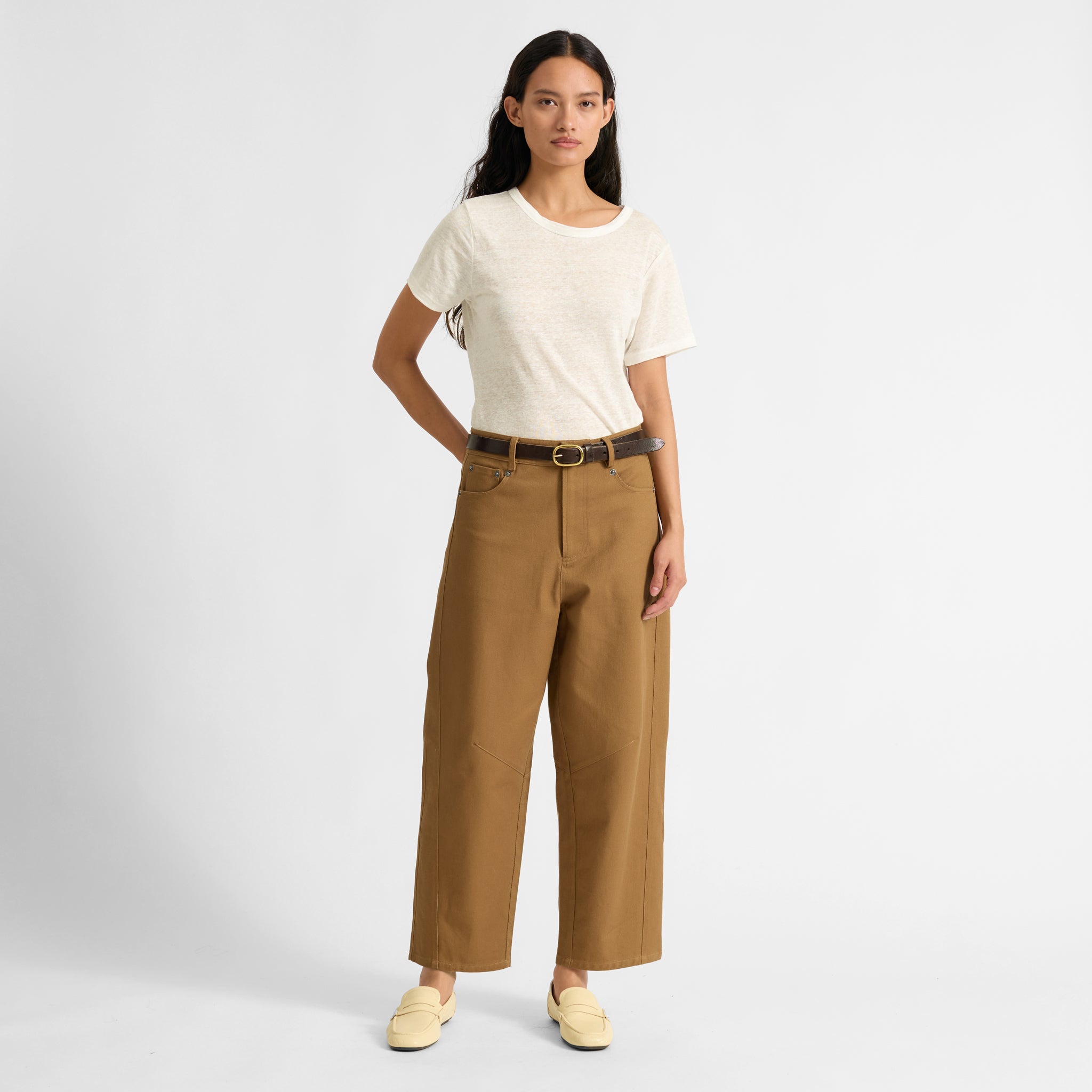 Cotton Barrel Trouser