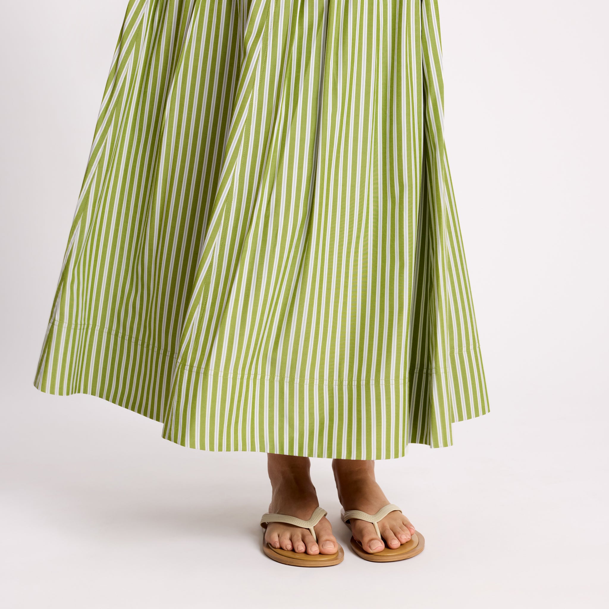 Green Stripe Skirt