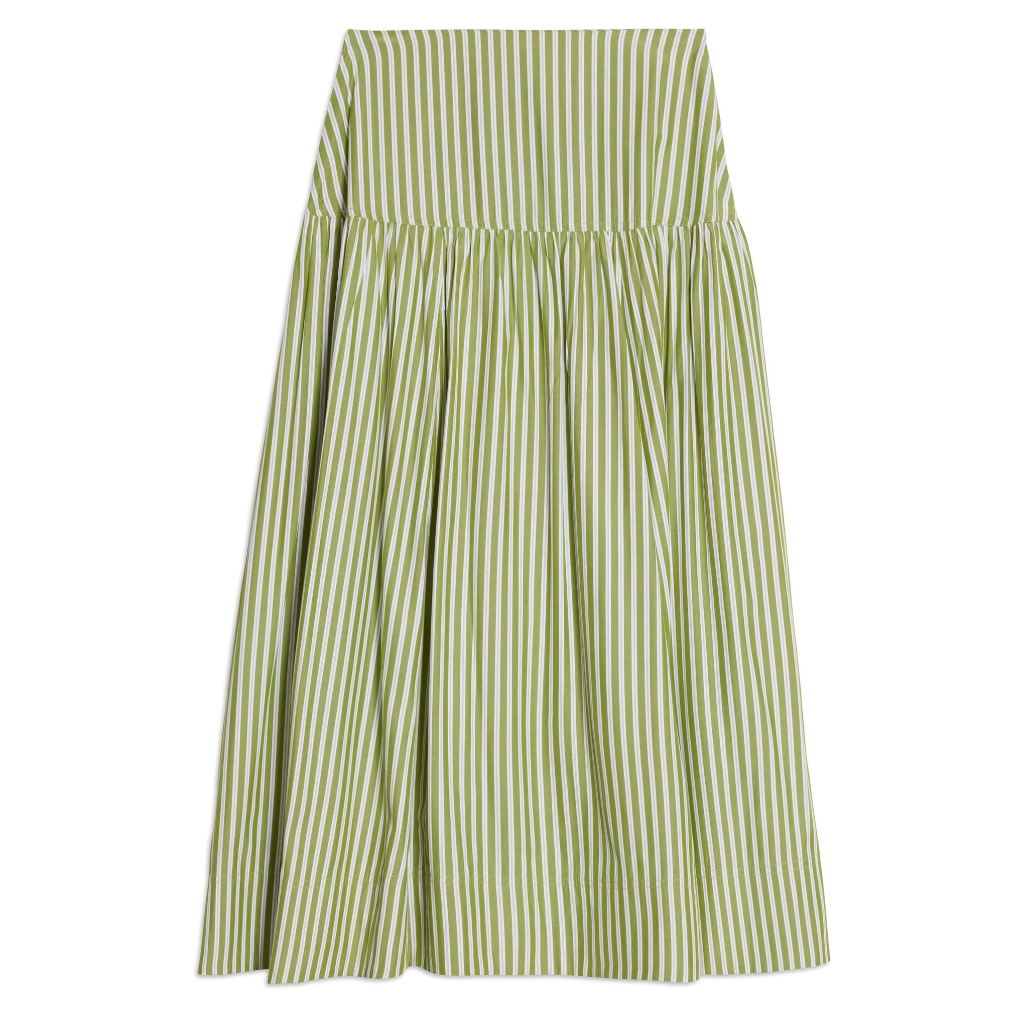 Green Stripe Skirt