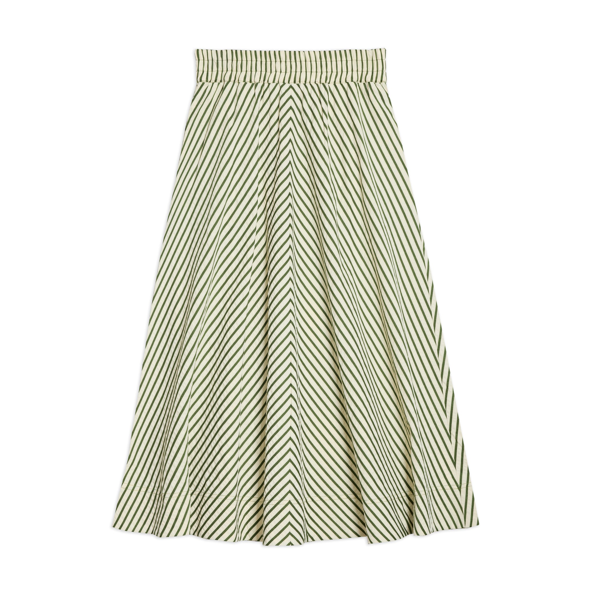 Green Stripe Skirt