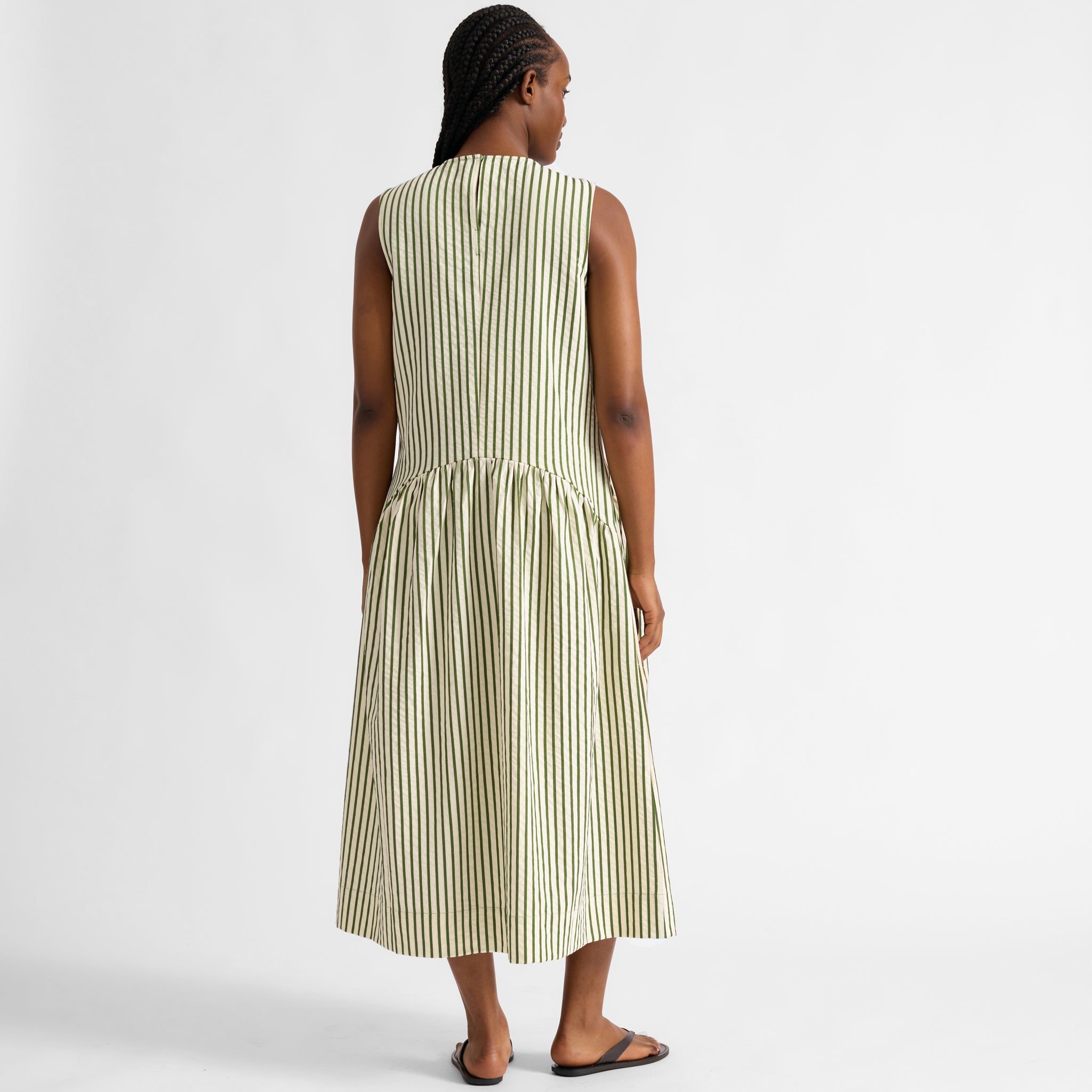 Iconic Green Stripe Dress