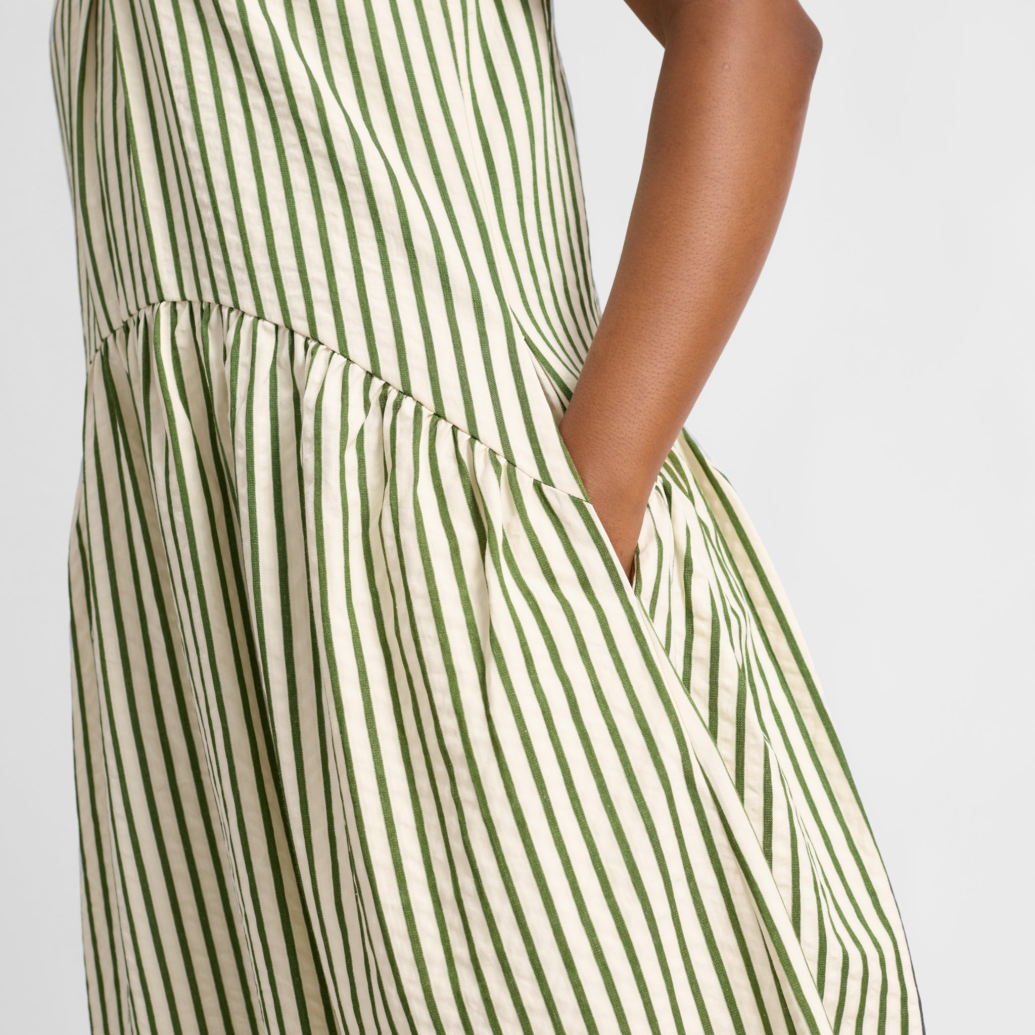 Iconic Green Stripe Dress