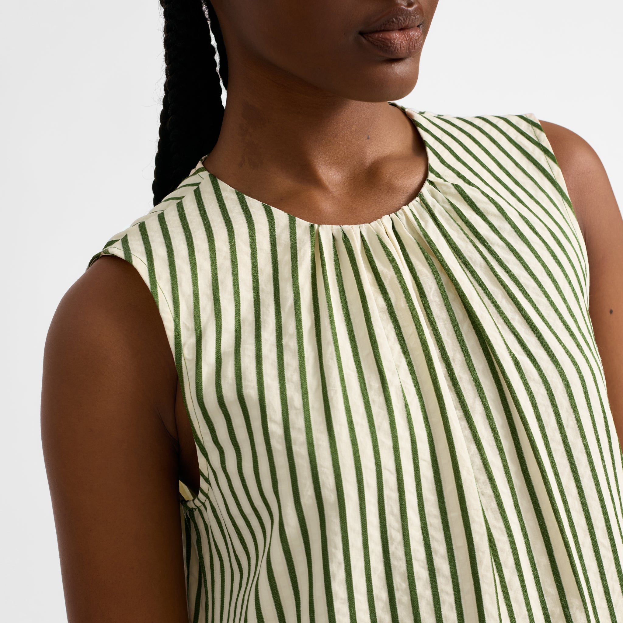 Iconic Green Stripe Dress