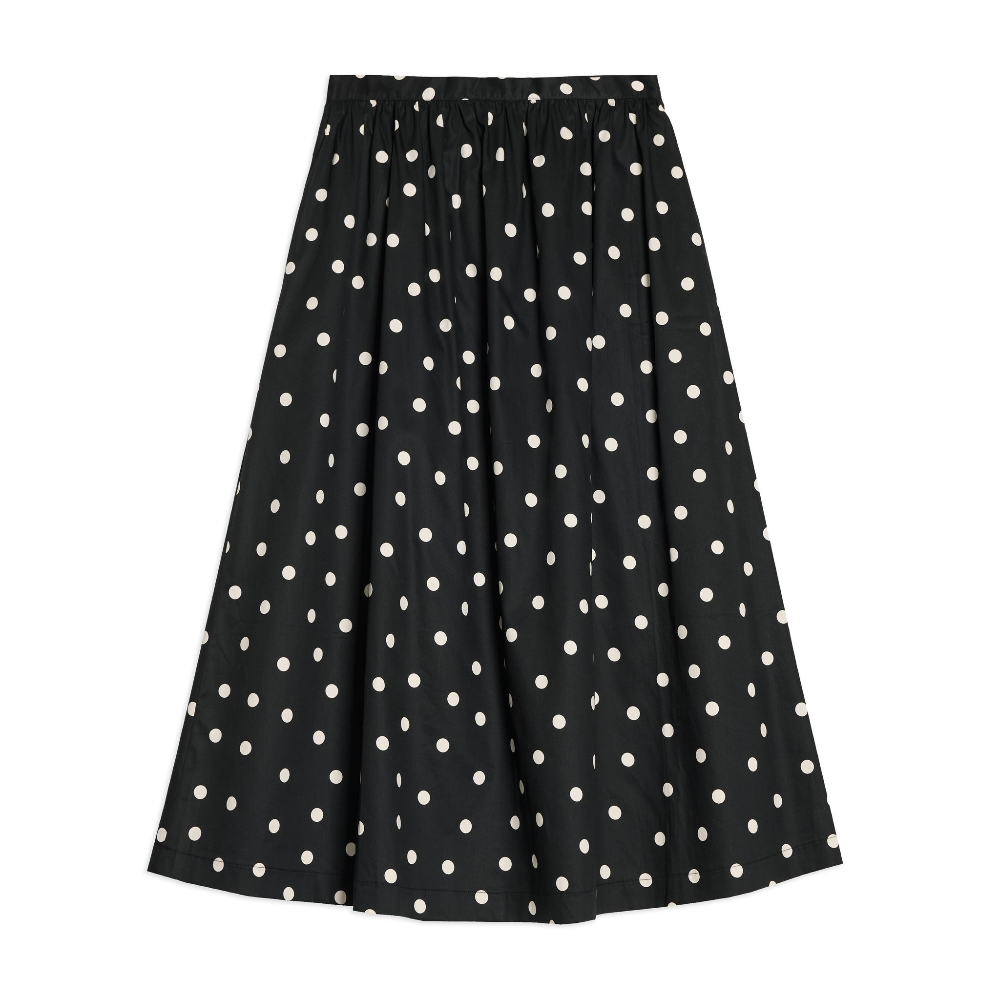 Black and White Spot Full Skirt