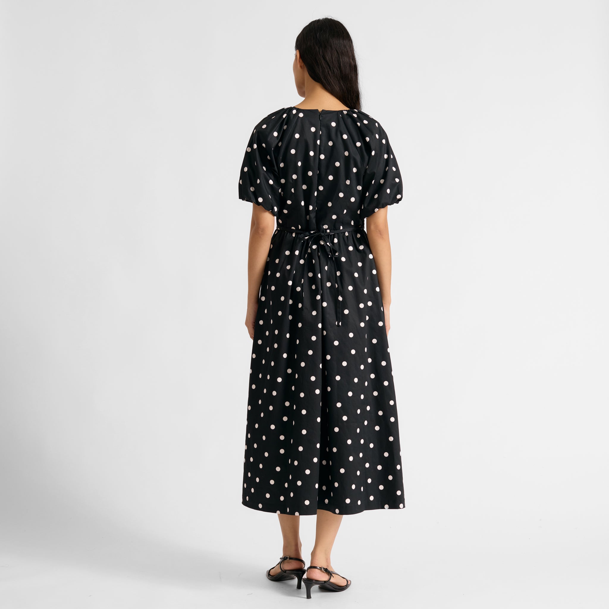 Black and White Spot Dress