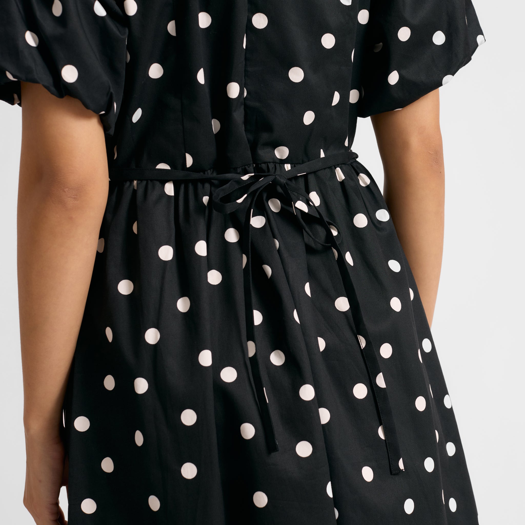 Black and White Spot Dress