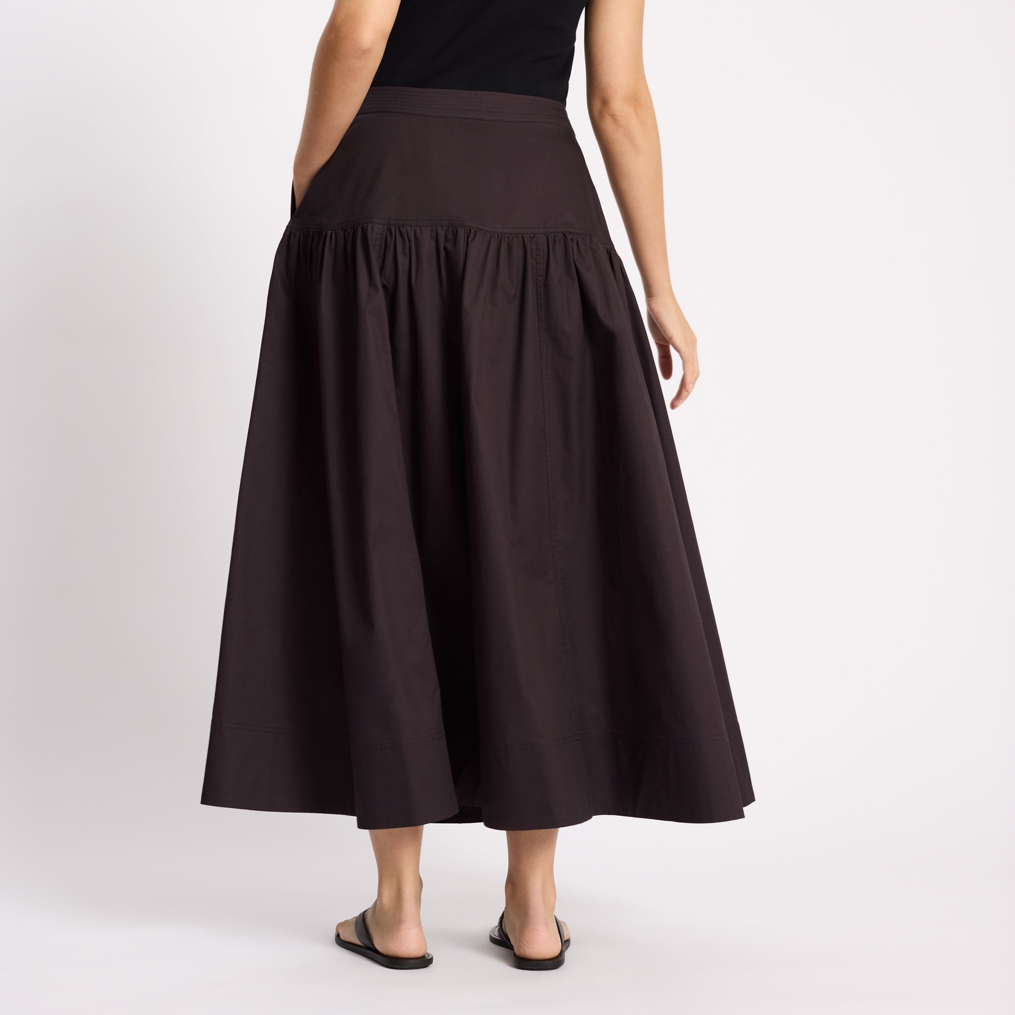 Cotton Sateen Full Skirt