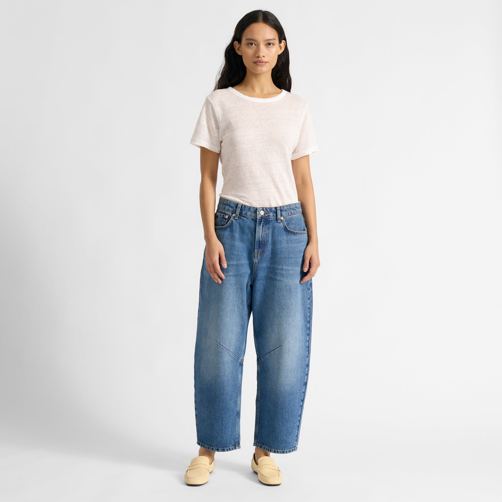 Barrel Jean Mid Wash