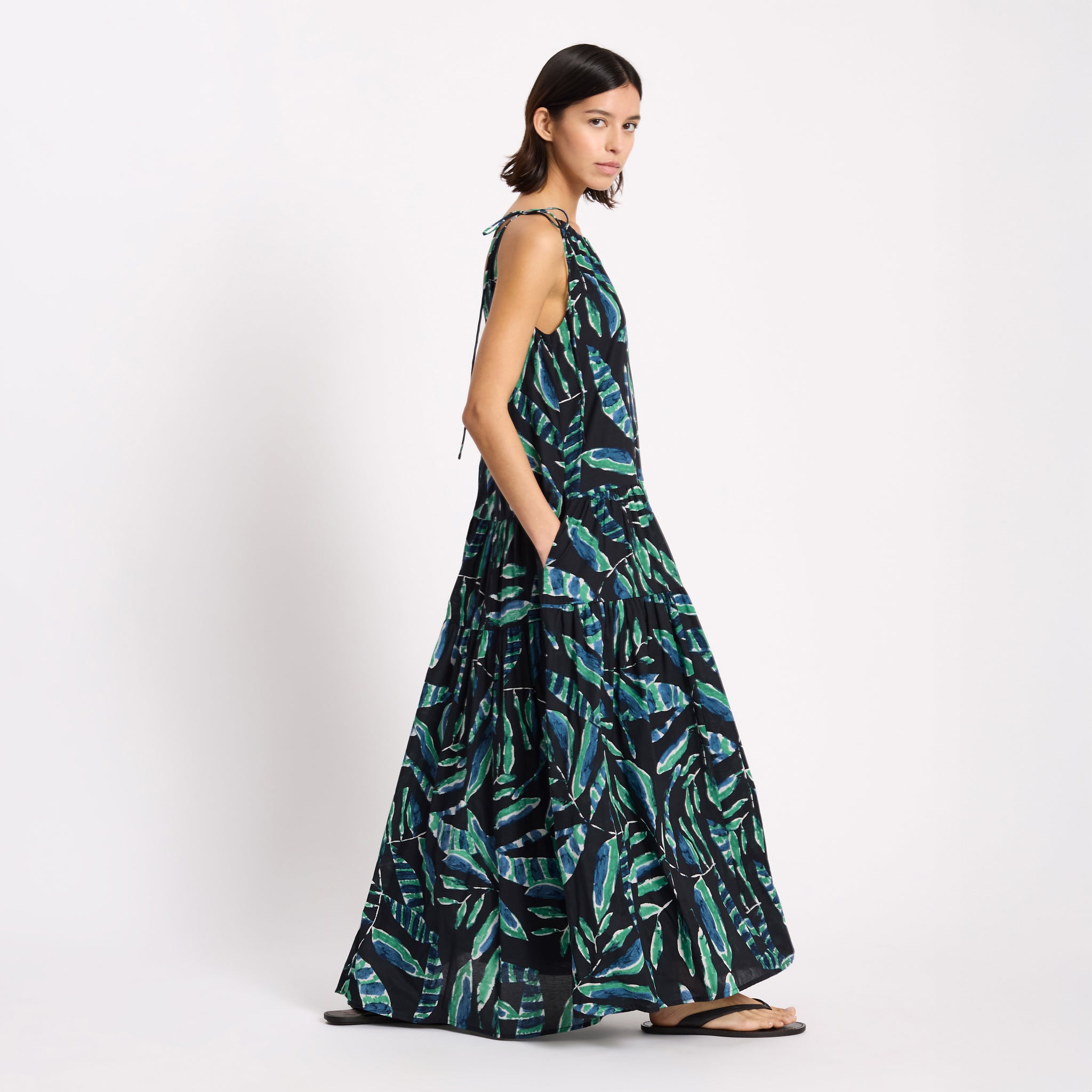 Painterly Palm Maxi Dress | Sustainable Womenswear | Albaray