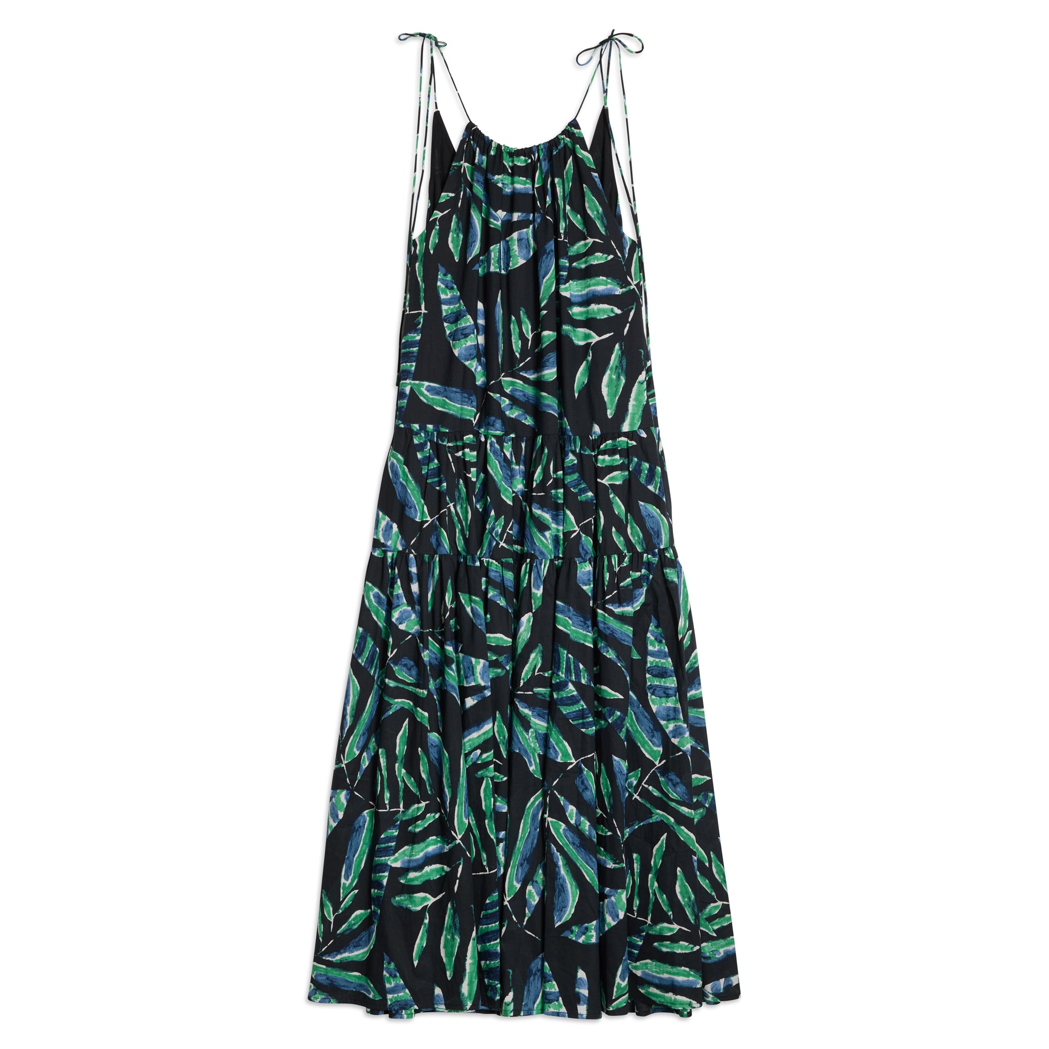 Painterly Palm Maxi Dress