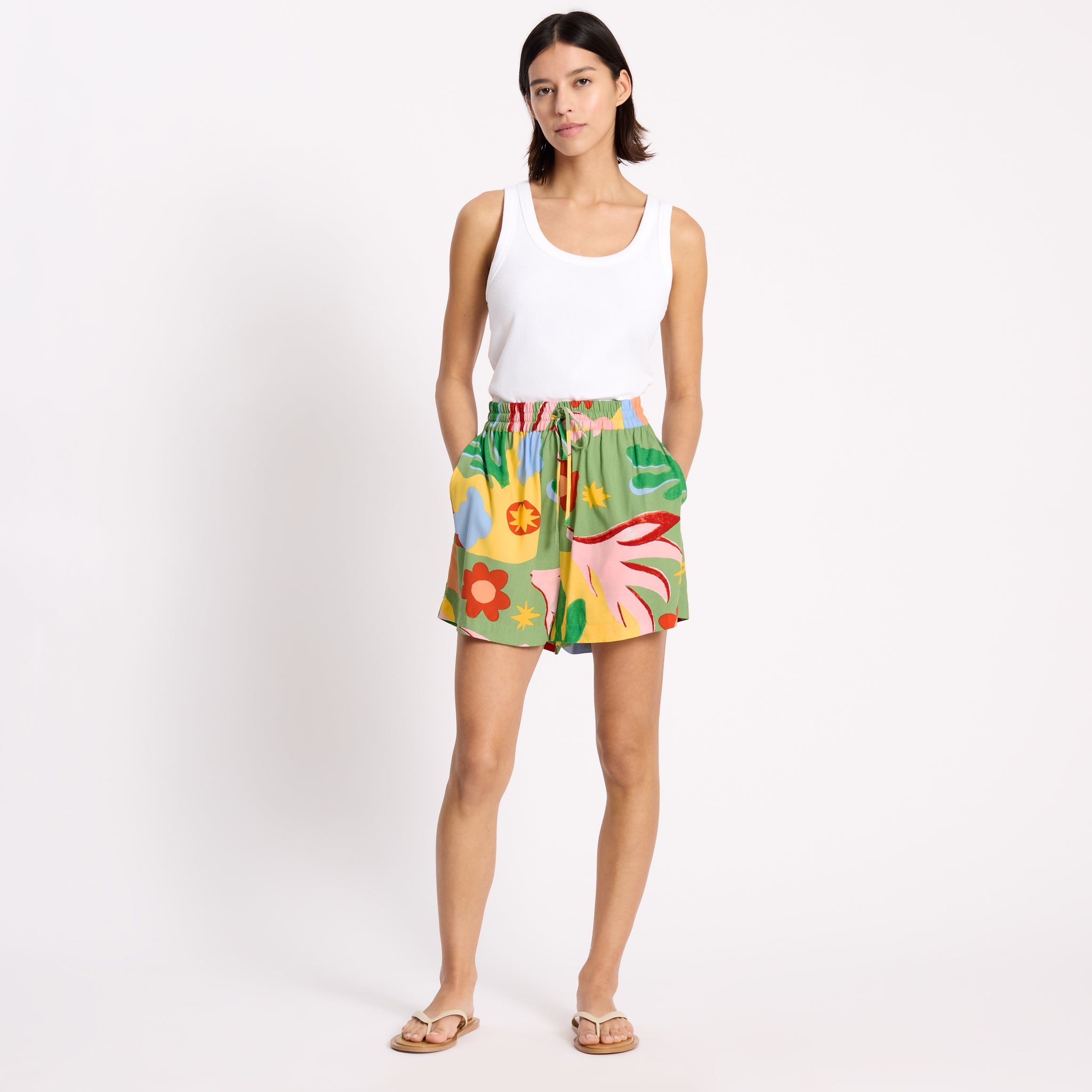 Tropique Print Shorts