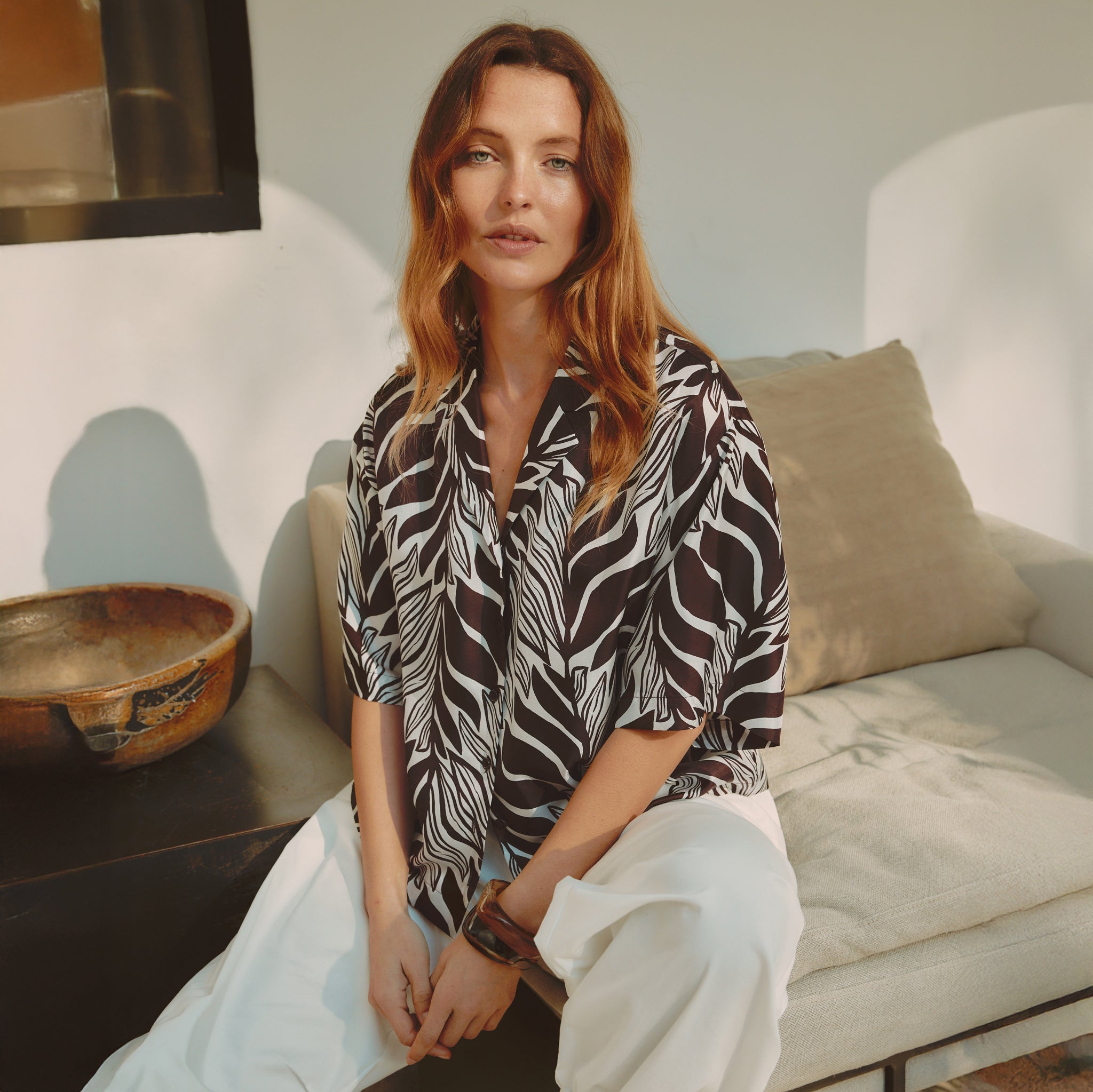 Mono Palm Blouse