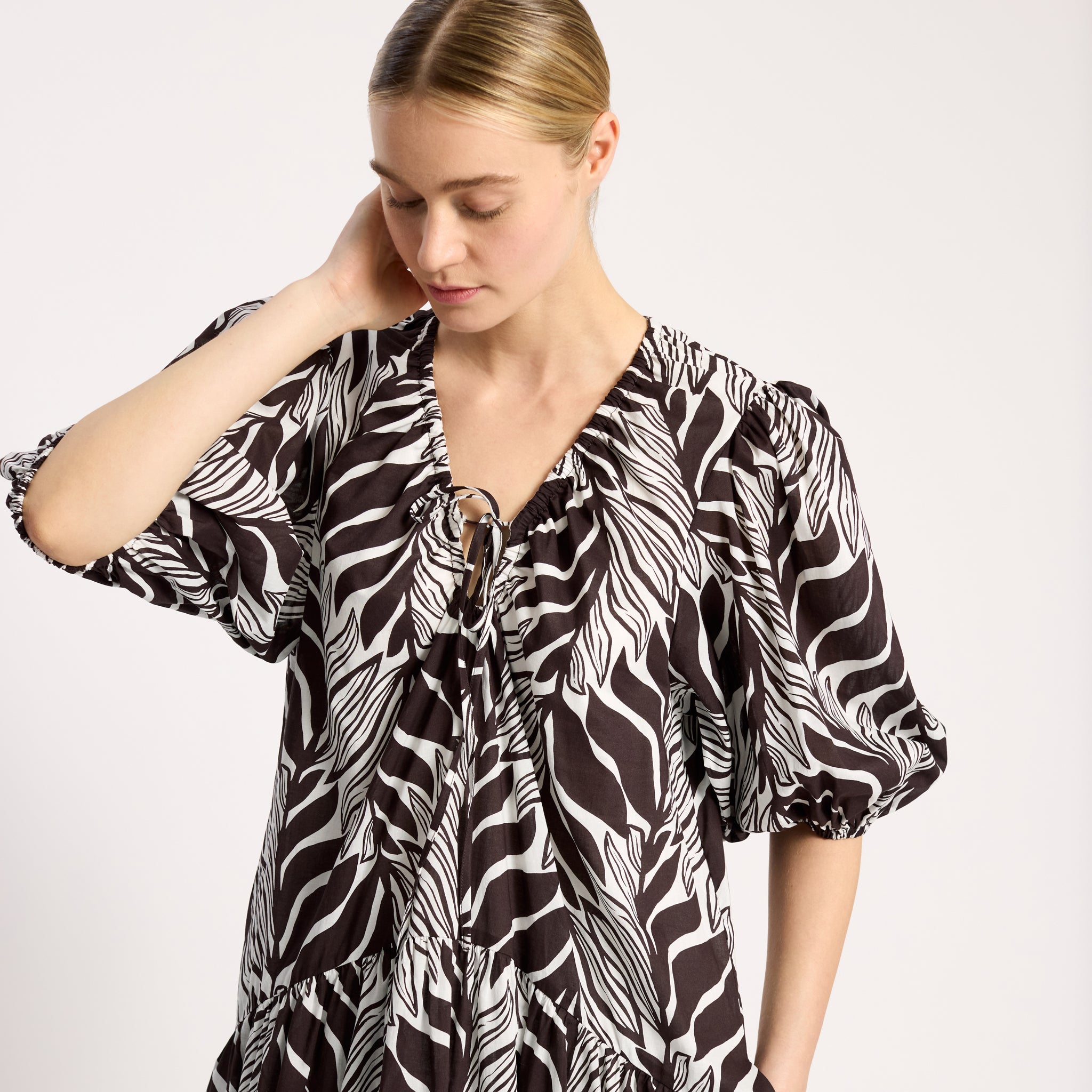 Mono Palm Dress