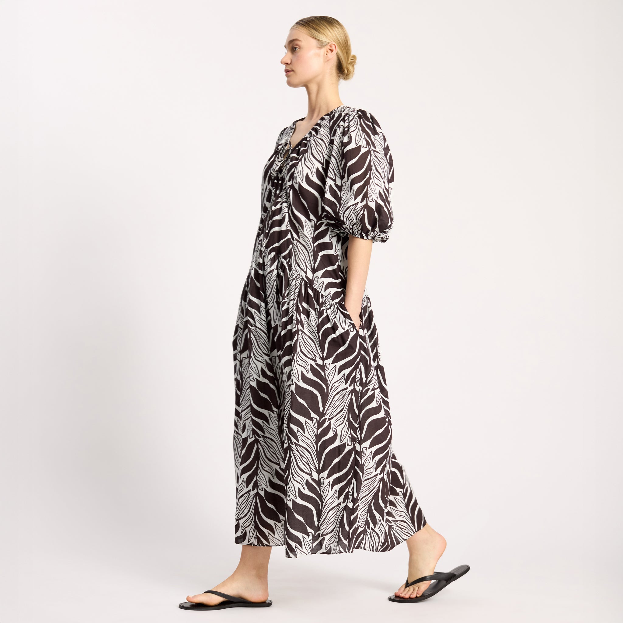 Mono Palm Dress