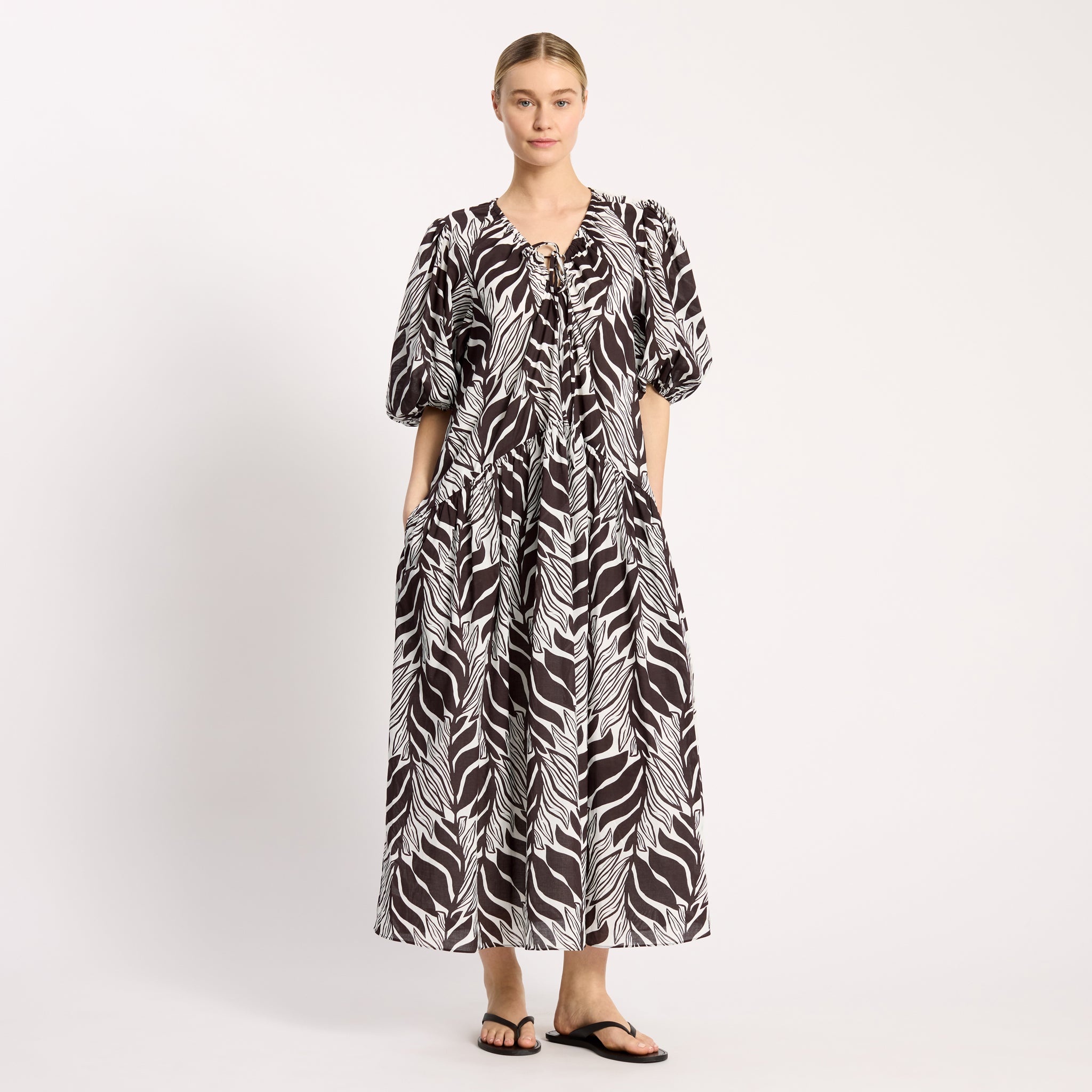 Mono Palm Dress