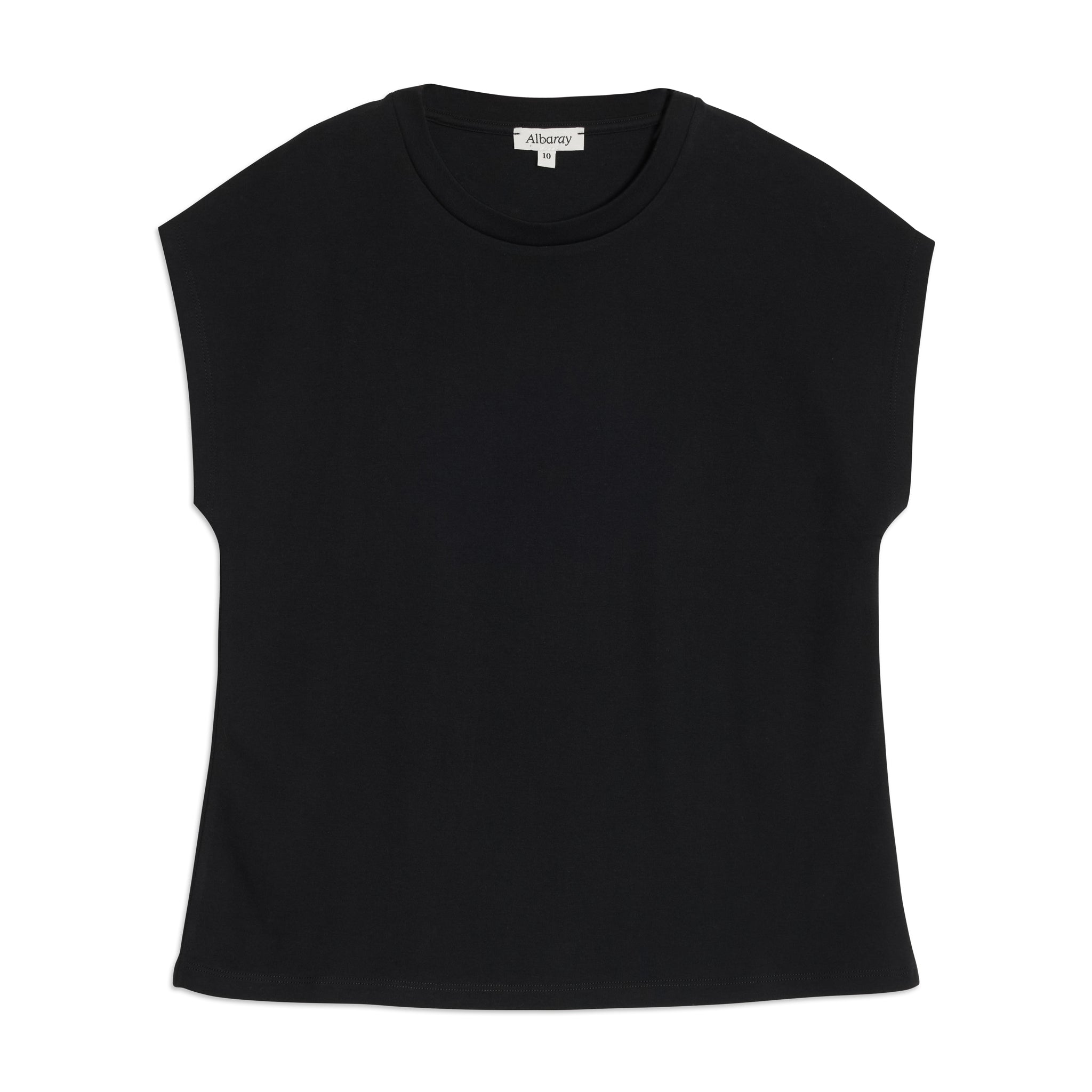 Black Cap Sleeve T Shirt
