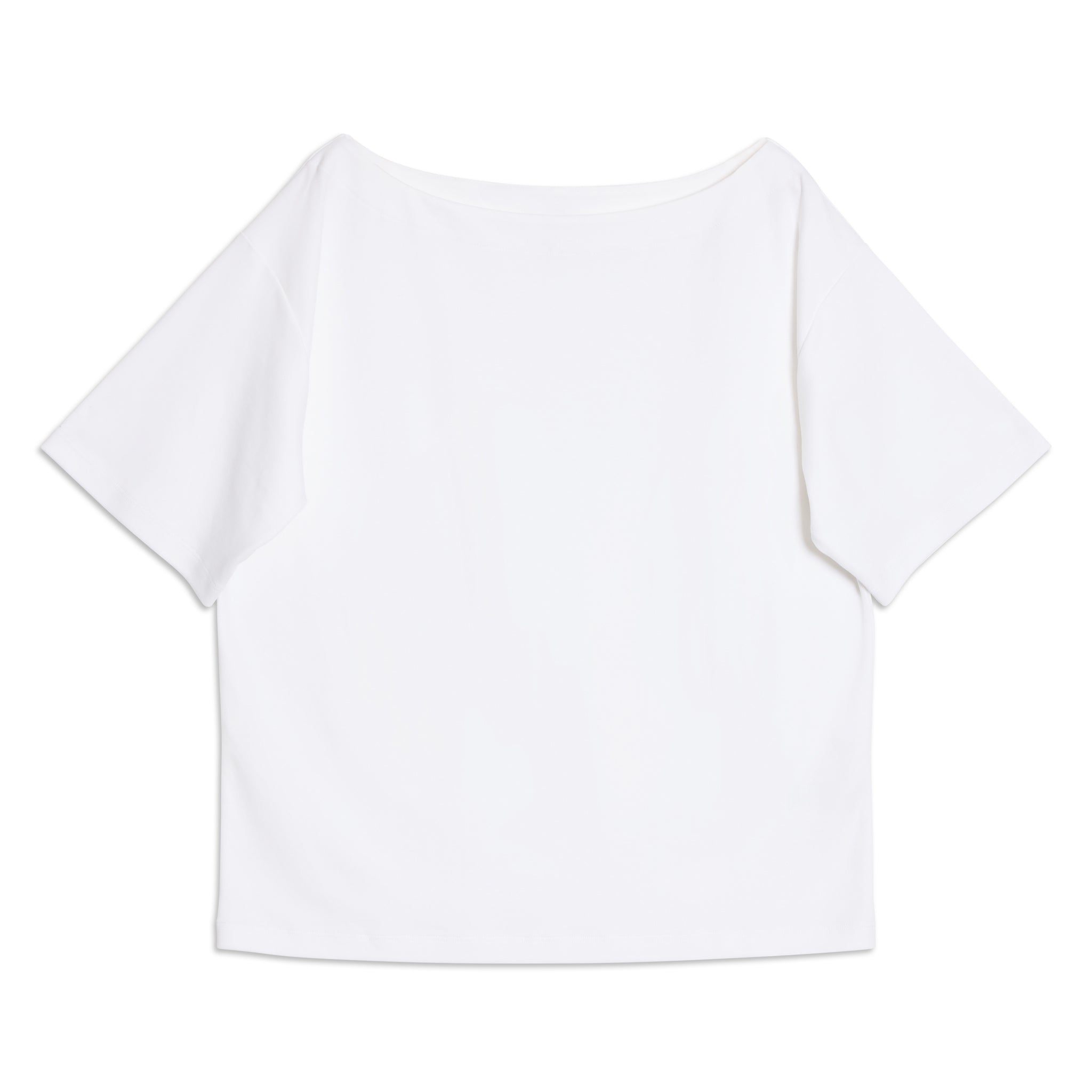 White Off Shoulder T Shirt