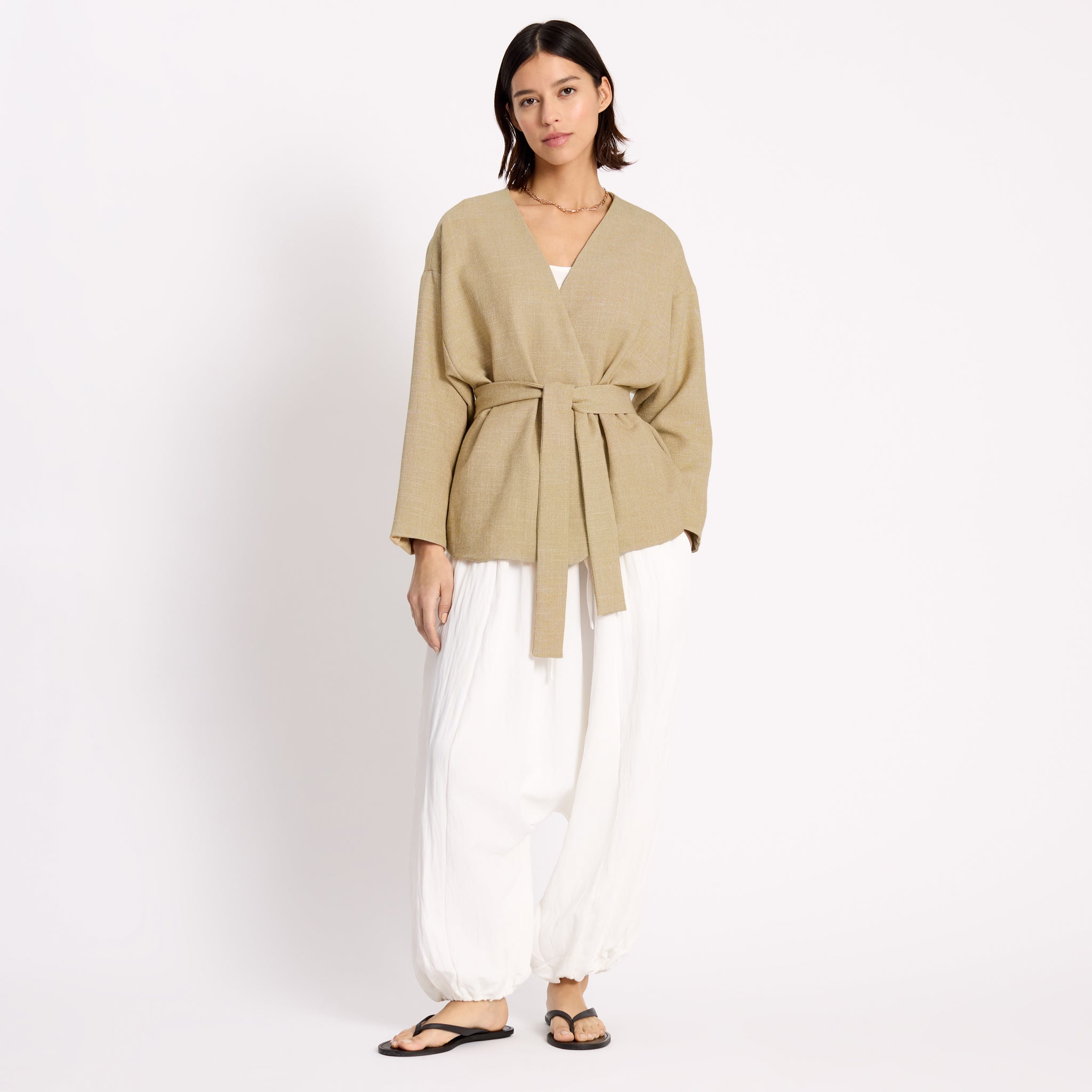 Textured Wrap Jacket