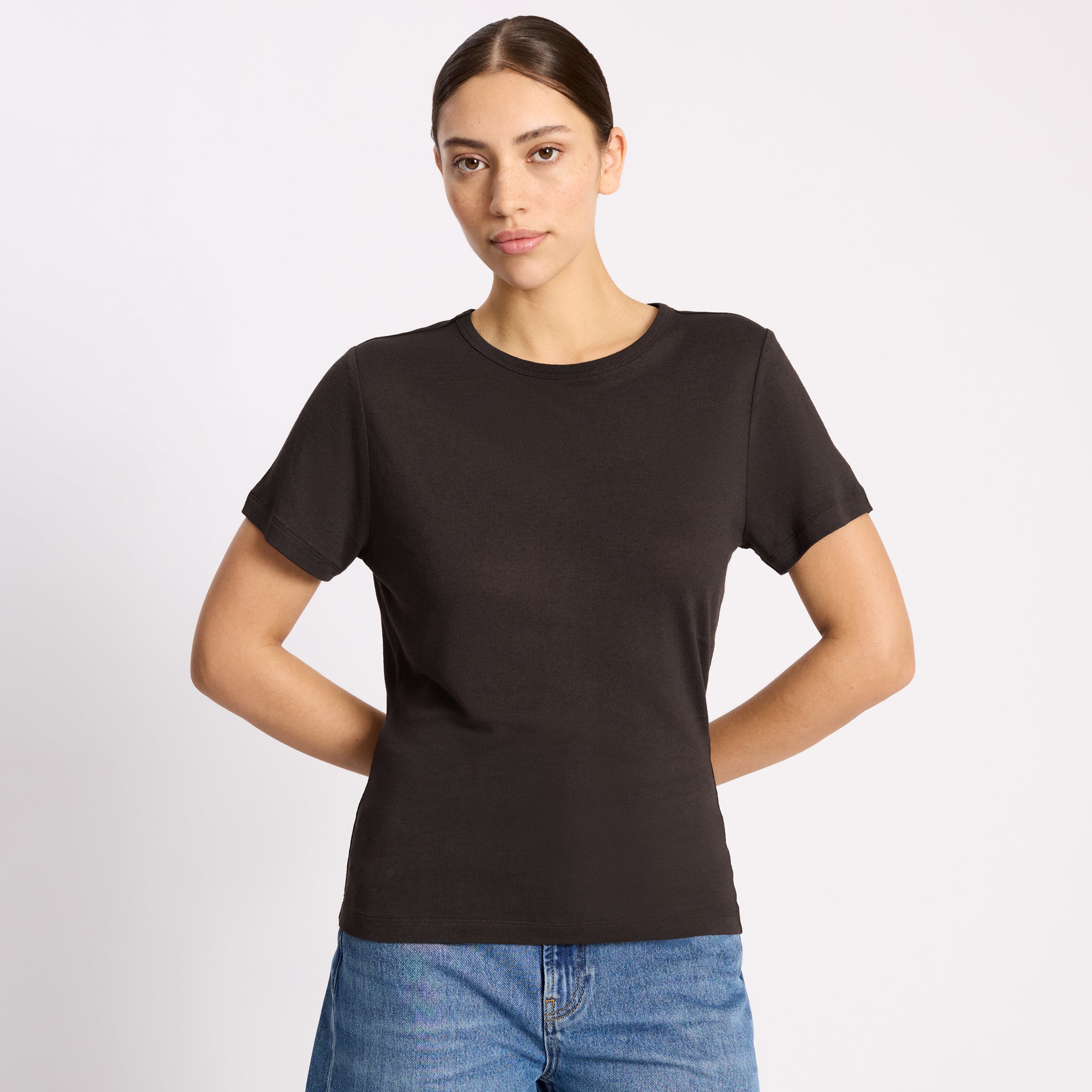 Chocolate Linen T Shirt
