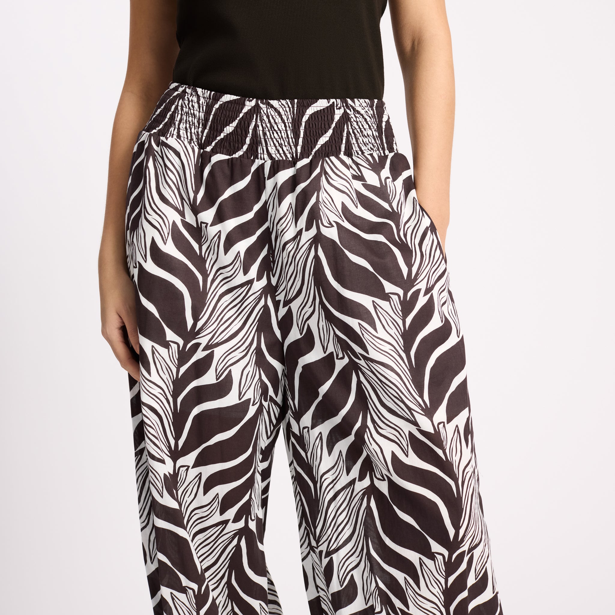 Mono Palm Balloon Trouser