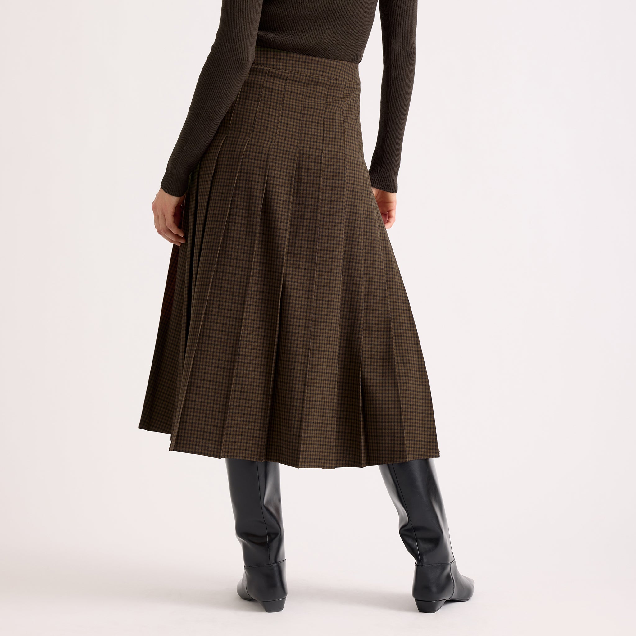 Chocolate Gingham Kilt