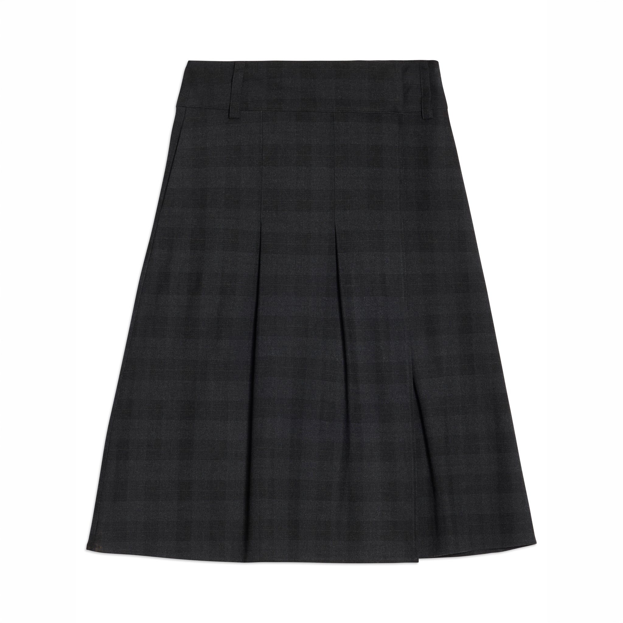 Grey Check Wrap Skirt