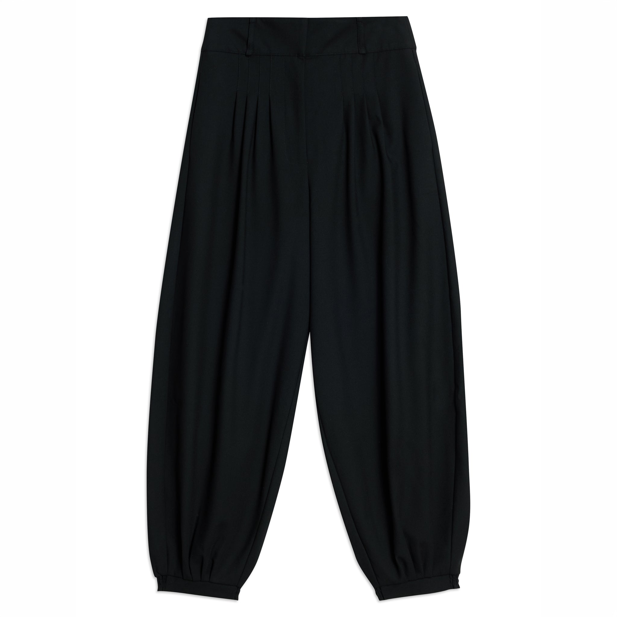 Black Tailored Balloon Trousers
