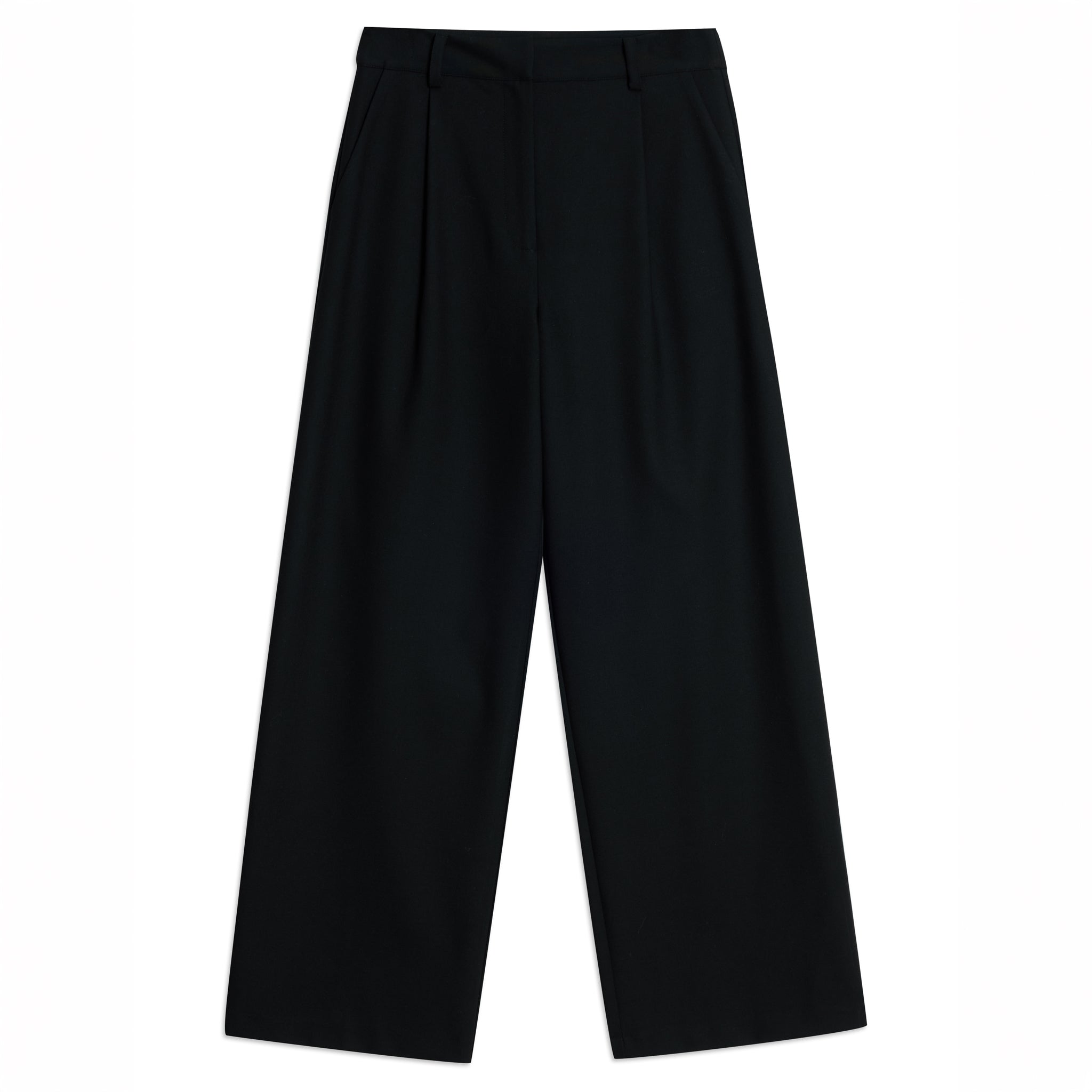 Black Tailored Wide Leg Trousers