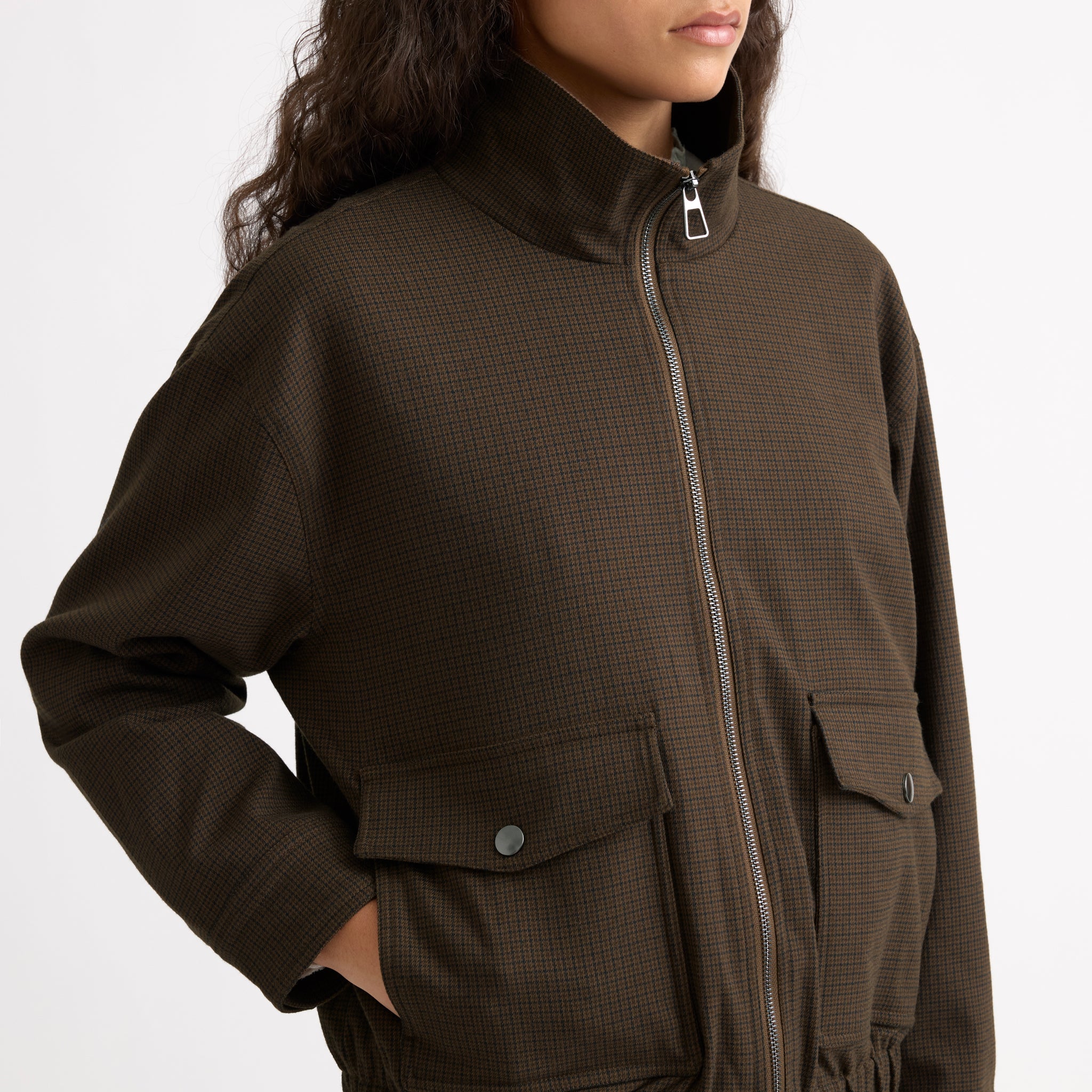 Chocolate Checked Jacket