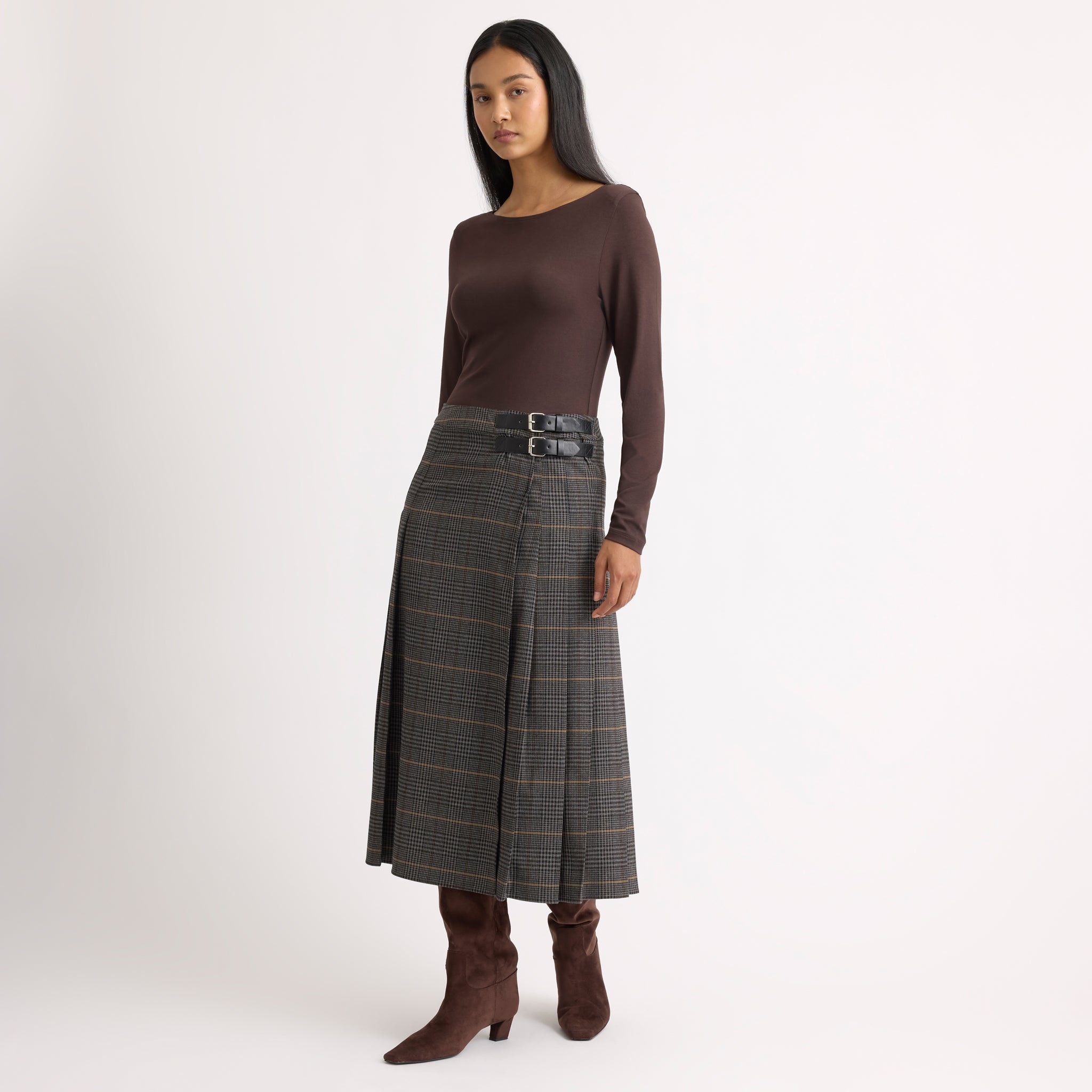 Grey Plaid Kilt