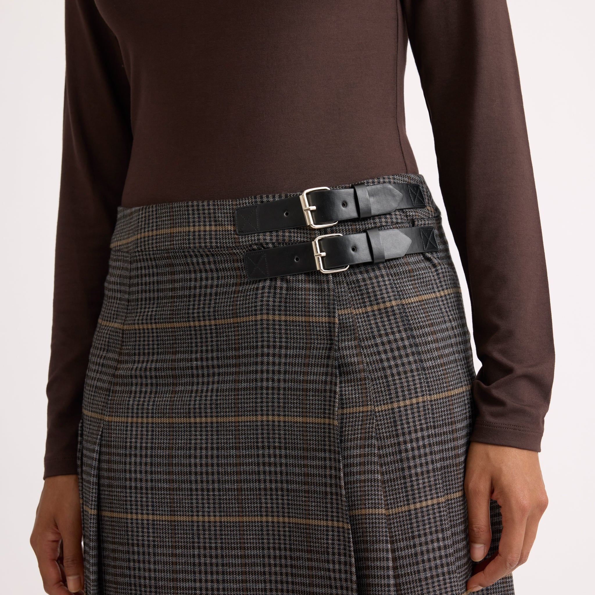 Grey Plaid Kilt