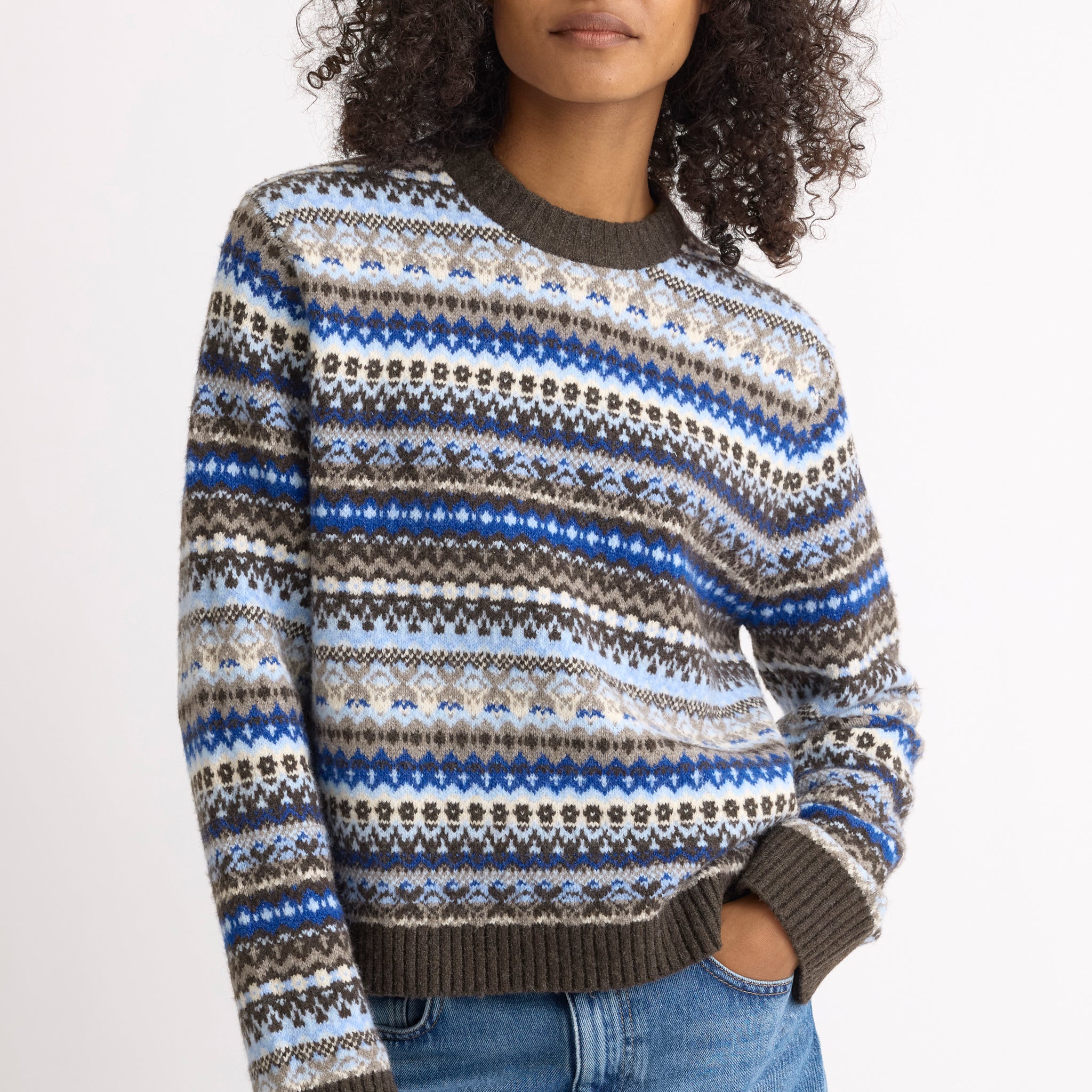Blue Fair Isle Jumper