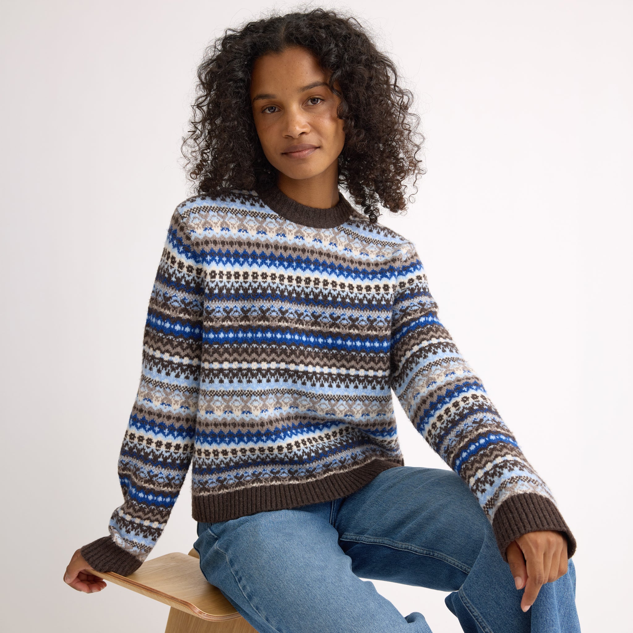 Blue Fair Isle Jumper