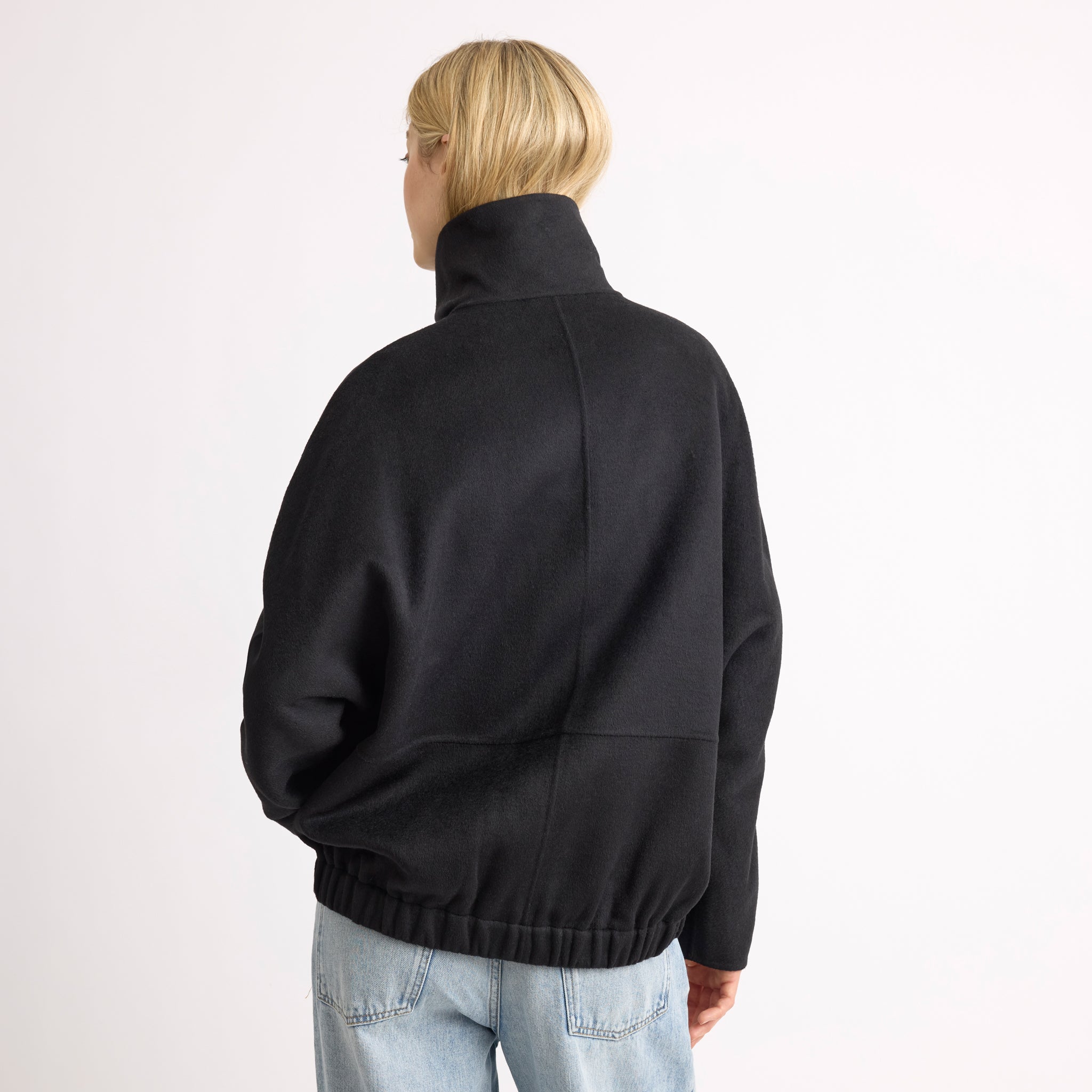 Wool Blend Zip Jacket